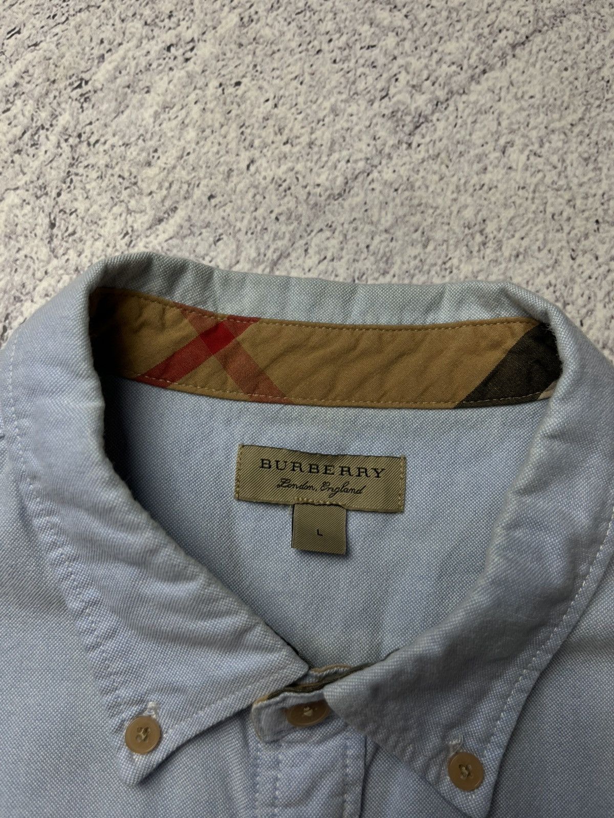 Burberry Vintage Burberry Shirt Luxury Size US L / EU 52-54 / 3 - 8 Thumbnail