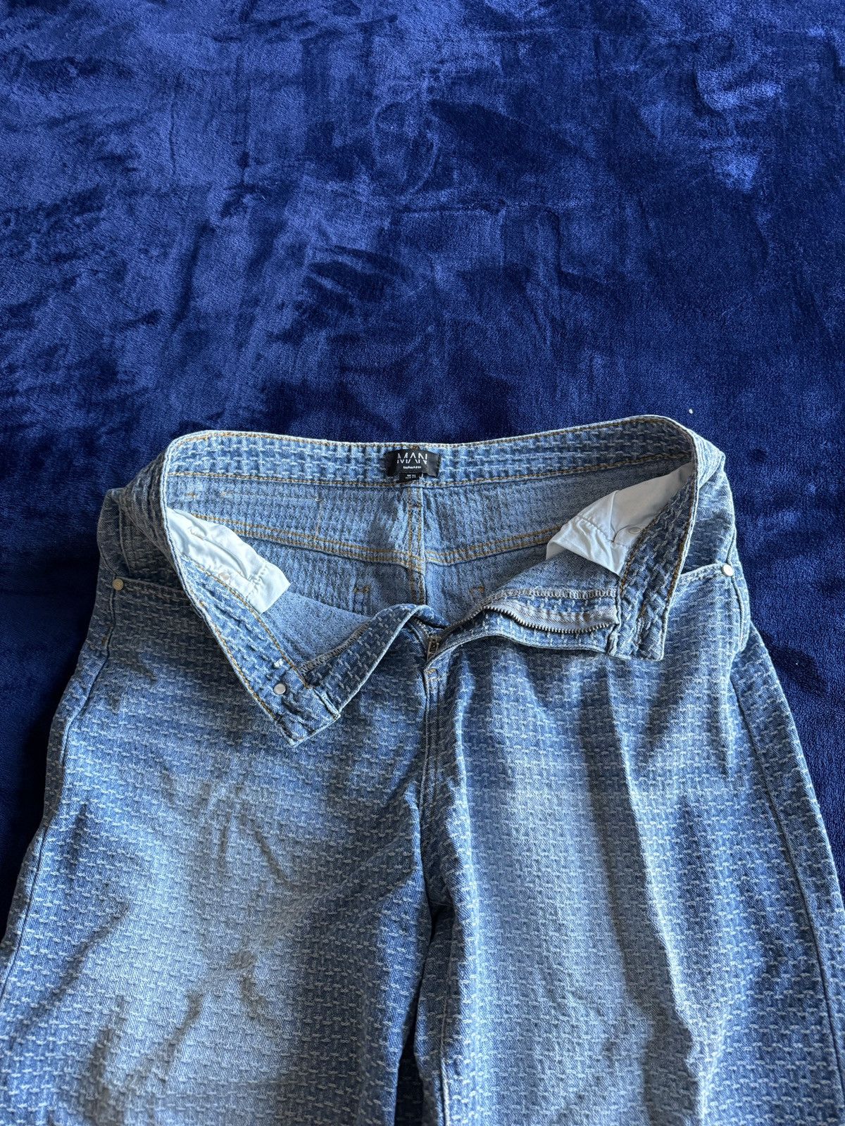 Other Blue Textured Jeans 32x32 Size US 32 / EU 48 - 2 Thumbnail
