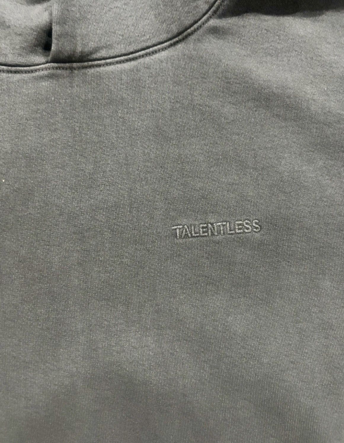 Talentless Talentless Men's Heavyweight Embroidered Hoodie – Steel Grey Size US L / EU 52-54 / 3 - 3 Thumbnail
