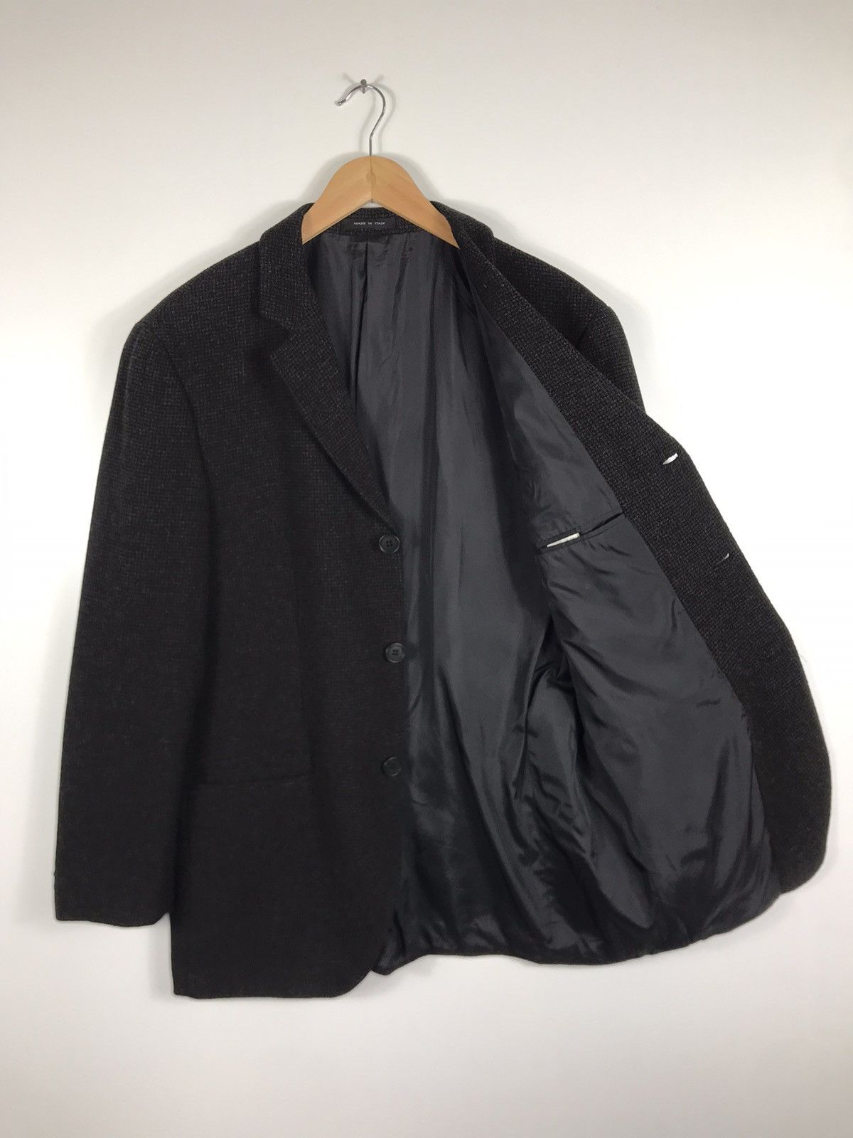 Emporio Armani 🔥Emporio Armani Wool Tweed Single Breast Coat Size 50R - 8 Thumbnail