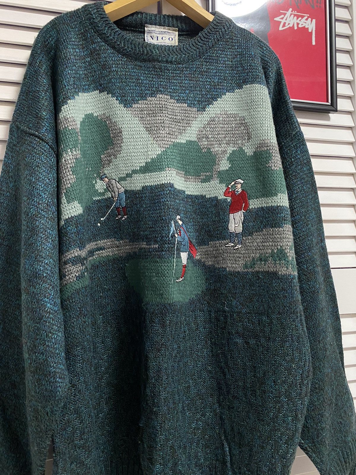 Japanese Brand × Vintage Vintage 90s Knitwear Sweater Golf Style Ralph Lauren Coogi Size US L / EU 52-54 / 3 - 4 Thumbnail