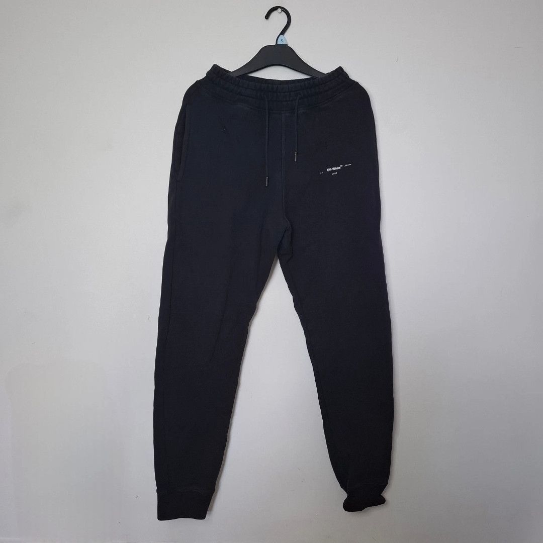 Off-White OFF-WHITE Diagonal Outline Marker Arrows Black Joggers Size US 26 / EU 42 - 2 Thumbnail