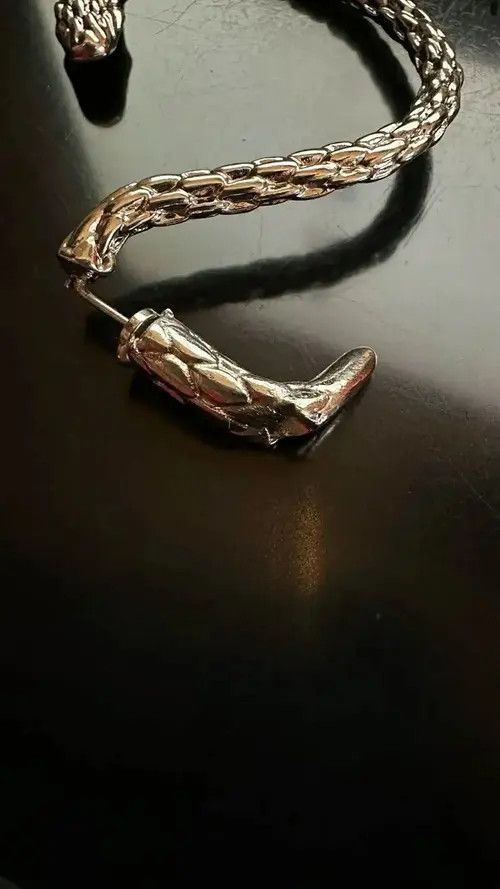 Sterling Silver Snake Earrings Size ONE SIZE - 4 Thumbnail