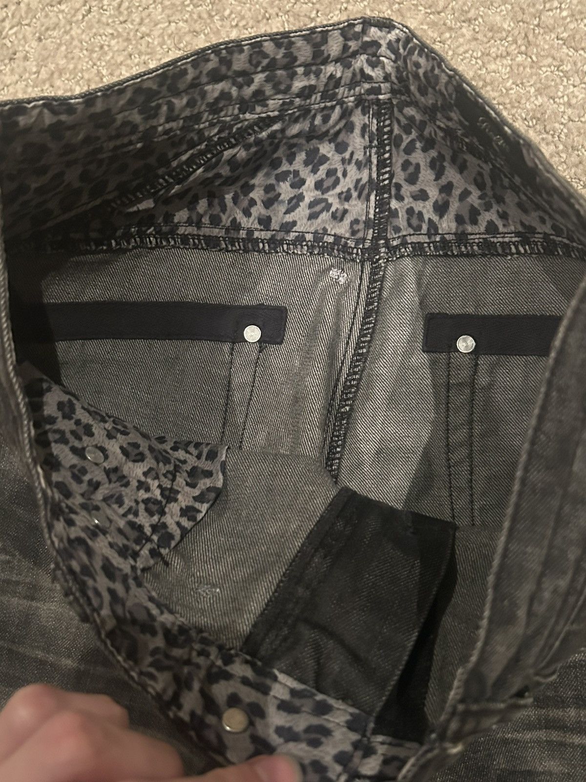 Roen Roen semantic design cheetah jeans japanese brand Size US 30 / EU 46 - 5 Thumbnail