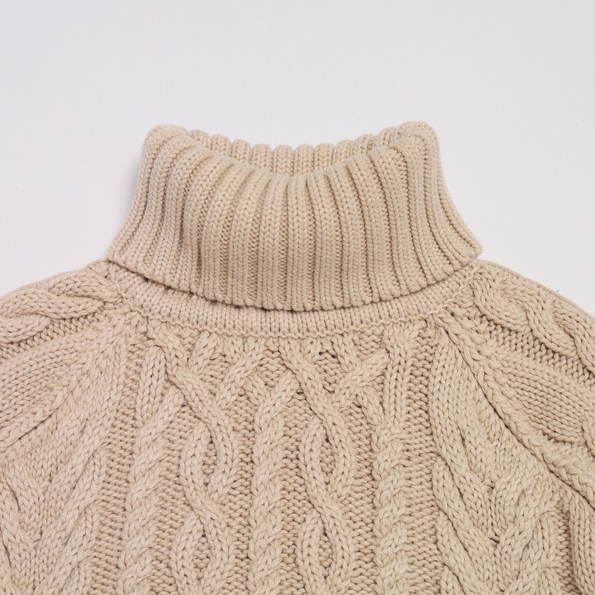 Other Holland Cooper Greenwich Cable Knit Jumper Sweater Beige Size M / US 6-8 / IT 42-44 - 6 Thumbnail