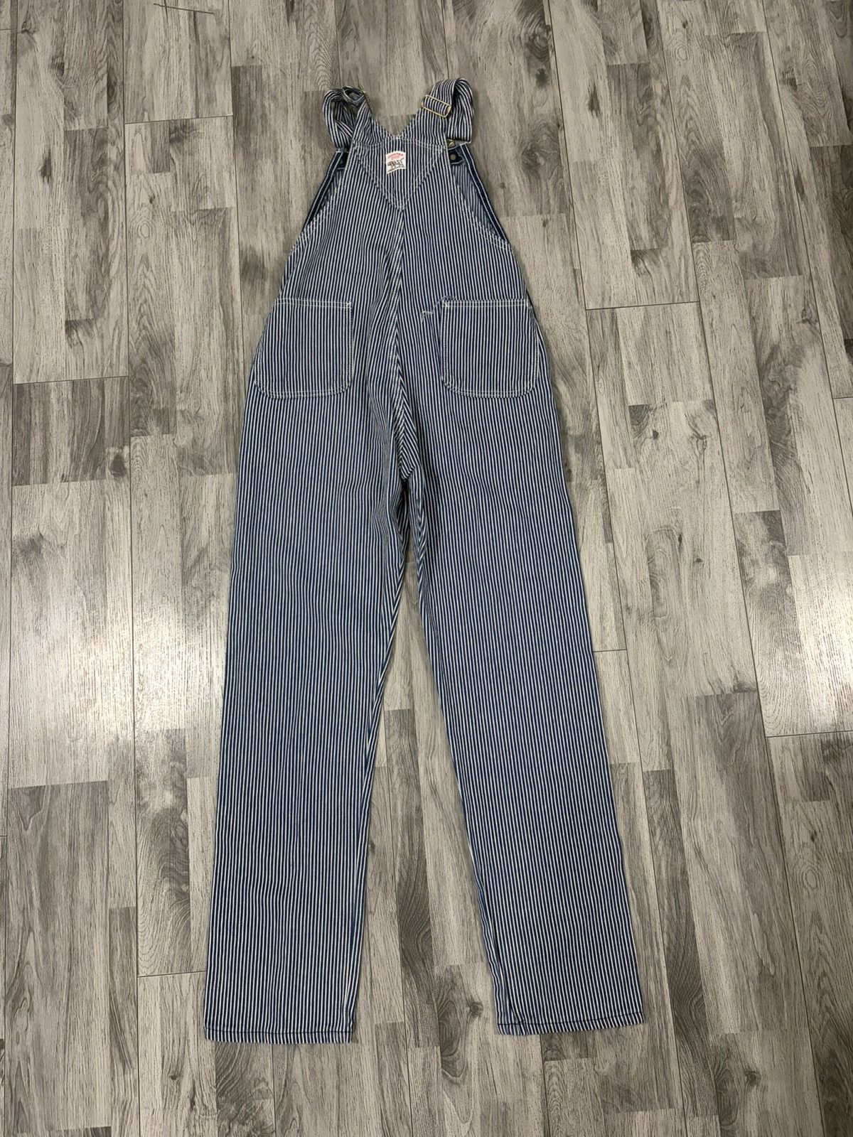Pointer POINTER BRAND Hickory Striped Blue Women's Denim Overalls Size 28" / US 6 / IT 42 - 6 Thumbnail