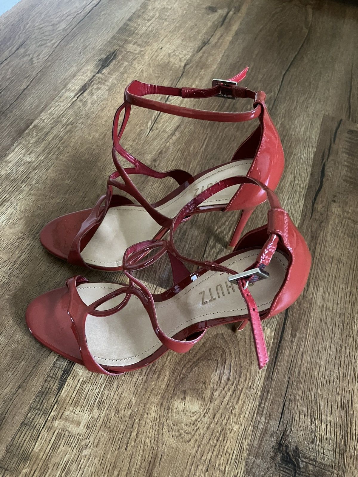 SCHUTZ SCHUTZ Women's Rania Scarlet, 6.5 Heeled Sandal NWOB Size US 6.5 / IT 36.5 - 4 Thumbnail