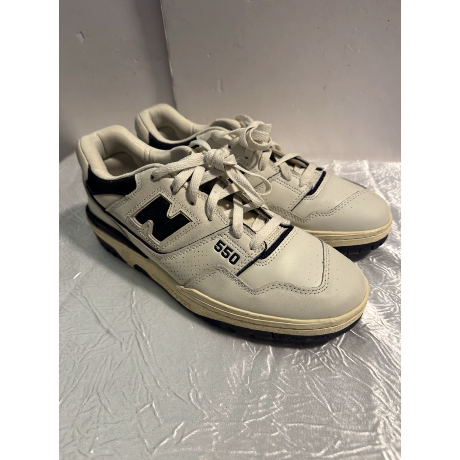 New Balance New Balance 550 x Aime Leon Dore White/Navy 2020 BB550ALF Size 10 No Box Mens Size US 10 / EU 43 - 2 Thumbnail