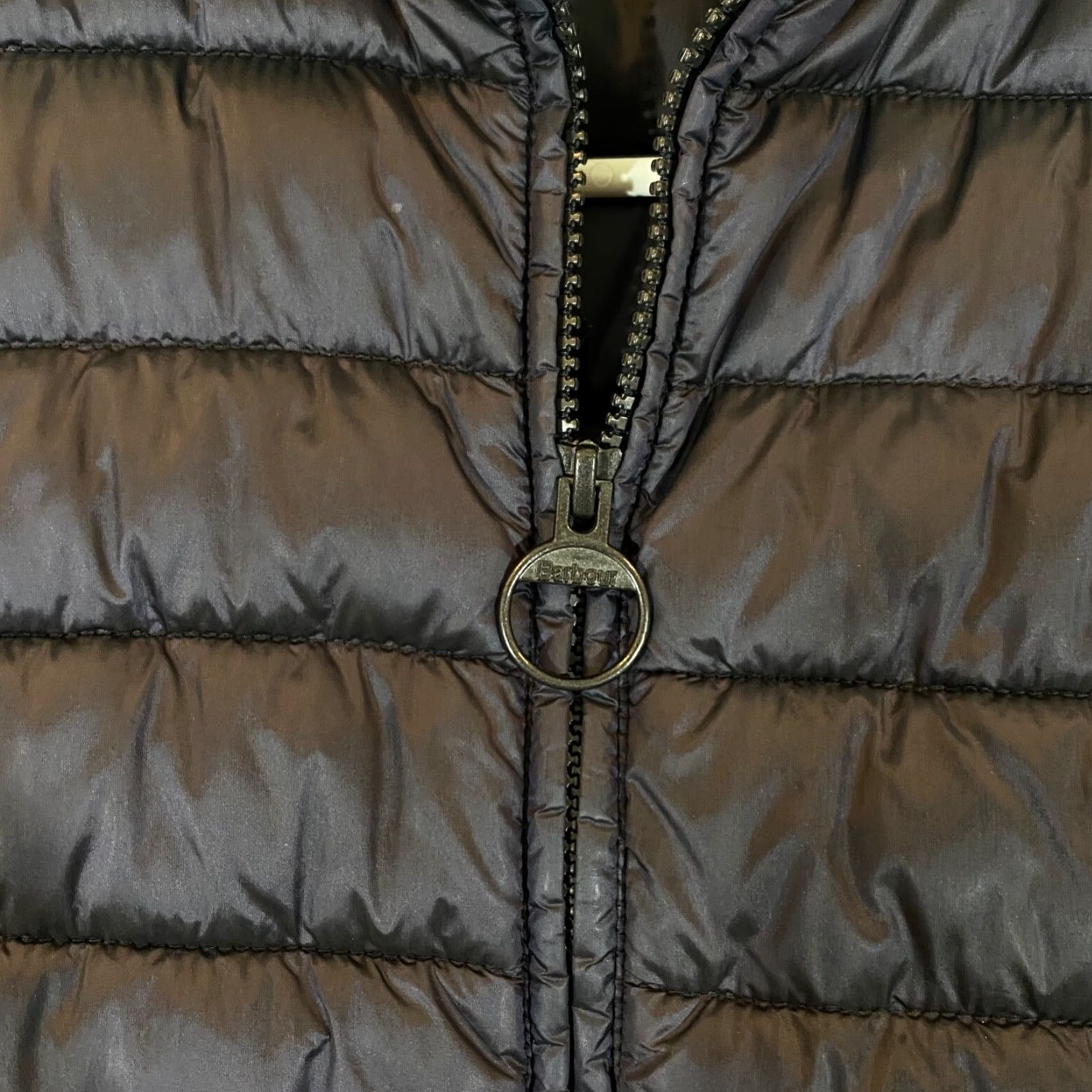 Barbour BARBOUR Jacket Womens US 6 Gray Winter Tartan Down Fill Quilted Coat Full Zip Size M / US 6-8 / IT 42-44 - 3 Thumbnail