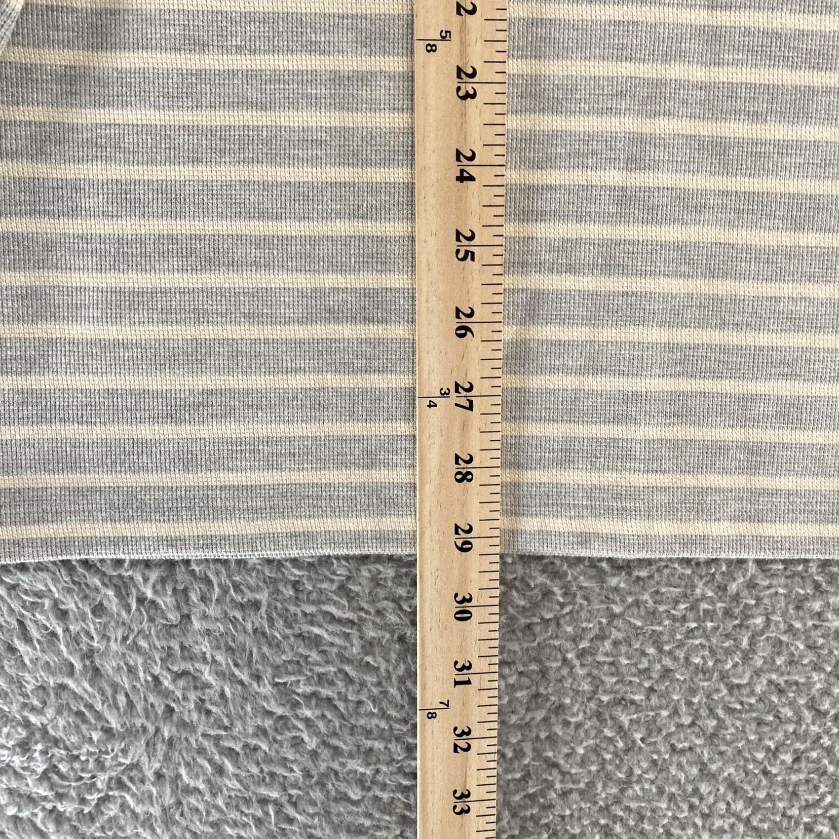 Scotch & Soda Scotch & Soda Shirt Mens XL Henley Gray White Striped Long Sleeve Pullover Top Size US XL / EU 56 / 4 - 4 Thumbnail