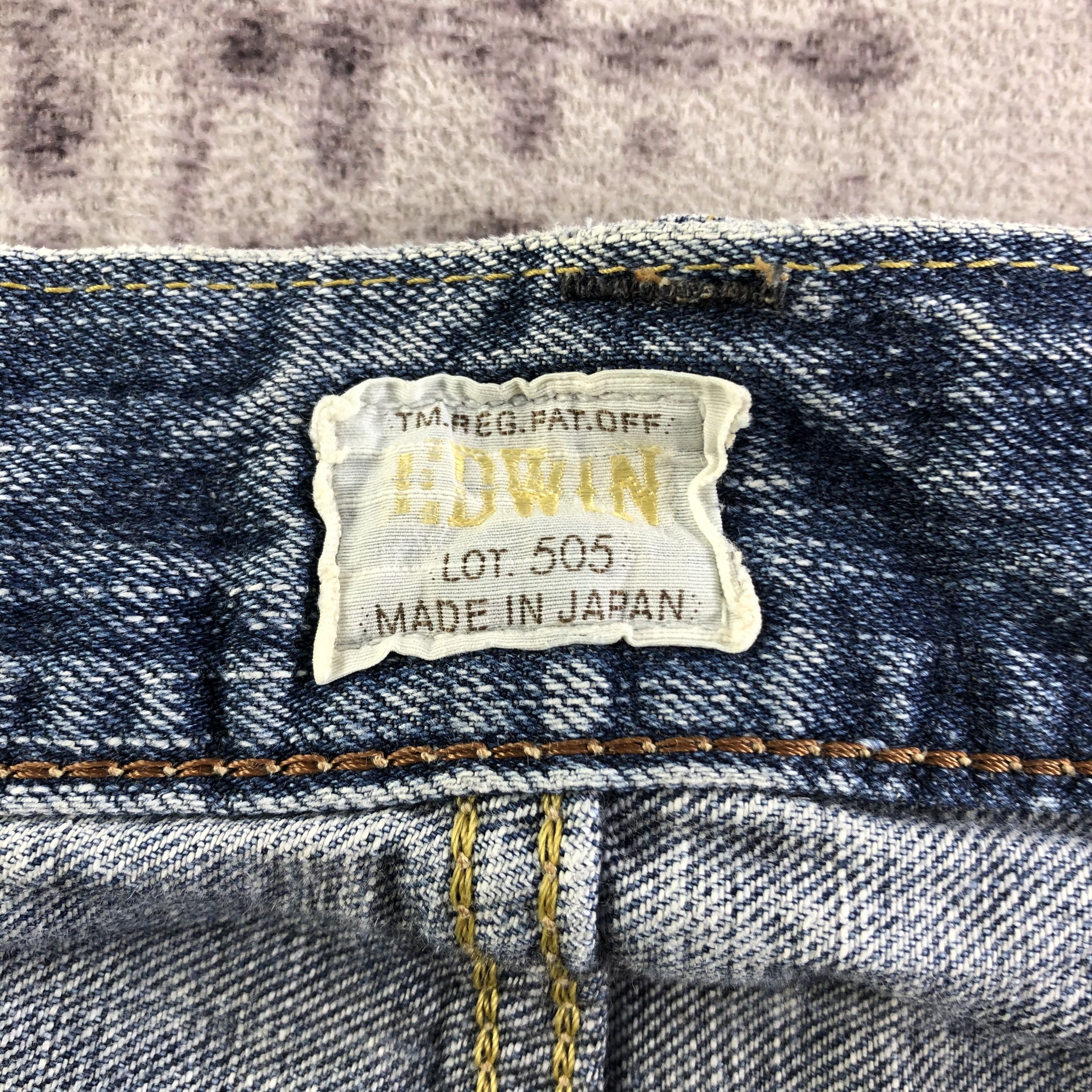 Edwin Vintage Blue Wash Edwin 505 Selvedge Jeans-JM3695 Size US 36 / EU 52 - 9 Thumbnail