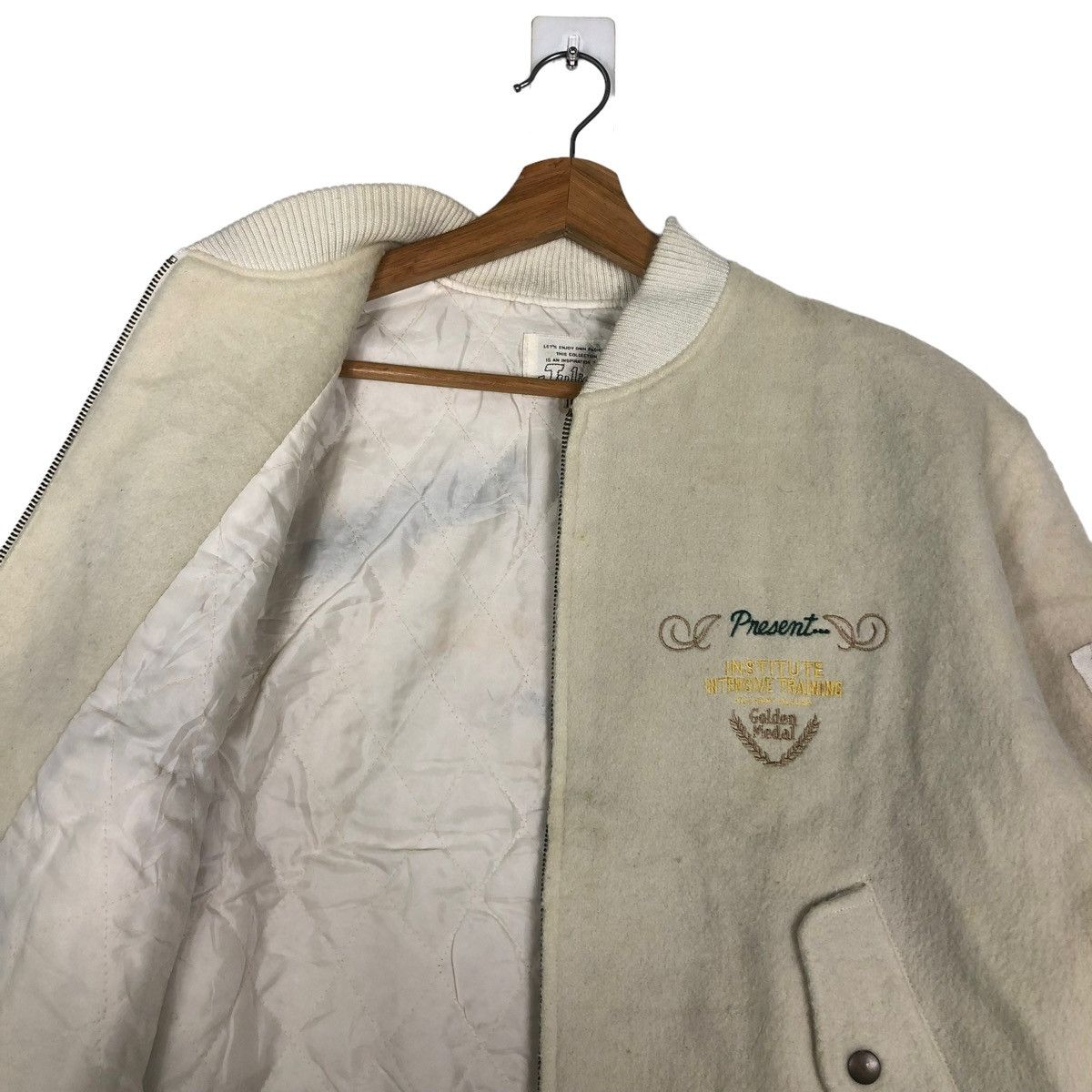 Hysteric Glamour 🔥VTG WOOL BOMBER JACKET JULIEDA JAPAN MADE BIG LOGO Size US S / EU 44-46 / 1 - 10 Thumbnail