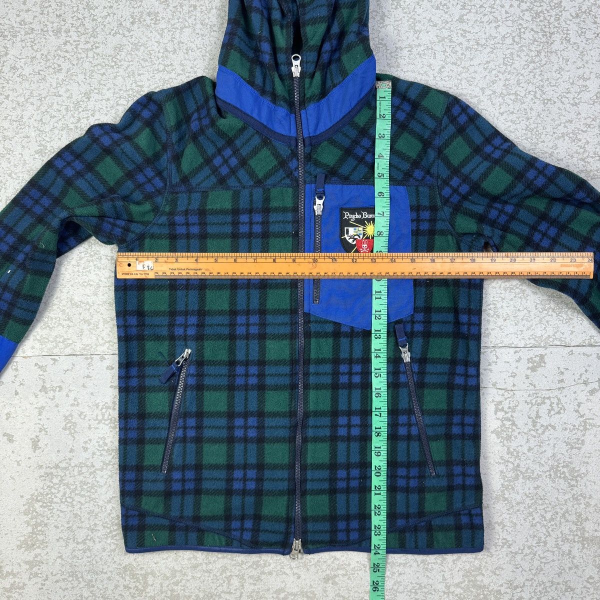 Psycho Bunny Psycho Bunny Plaid Fleece Hoodie Size M / US 6-8 / IT 42-44 - 11 Thumbnail
