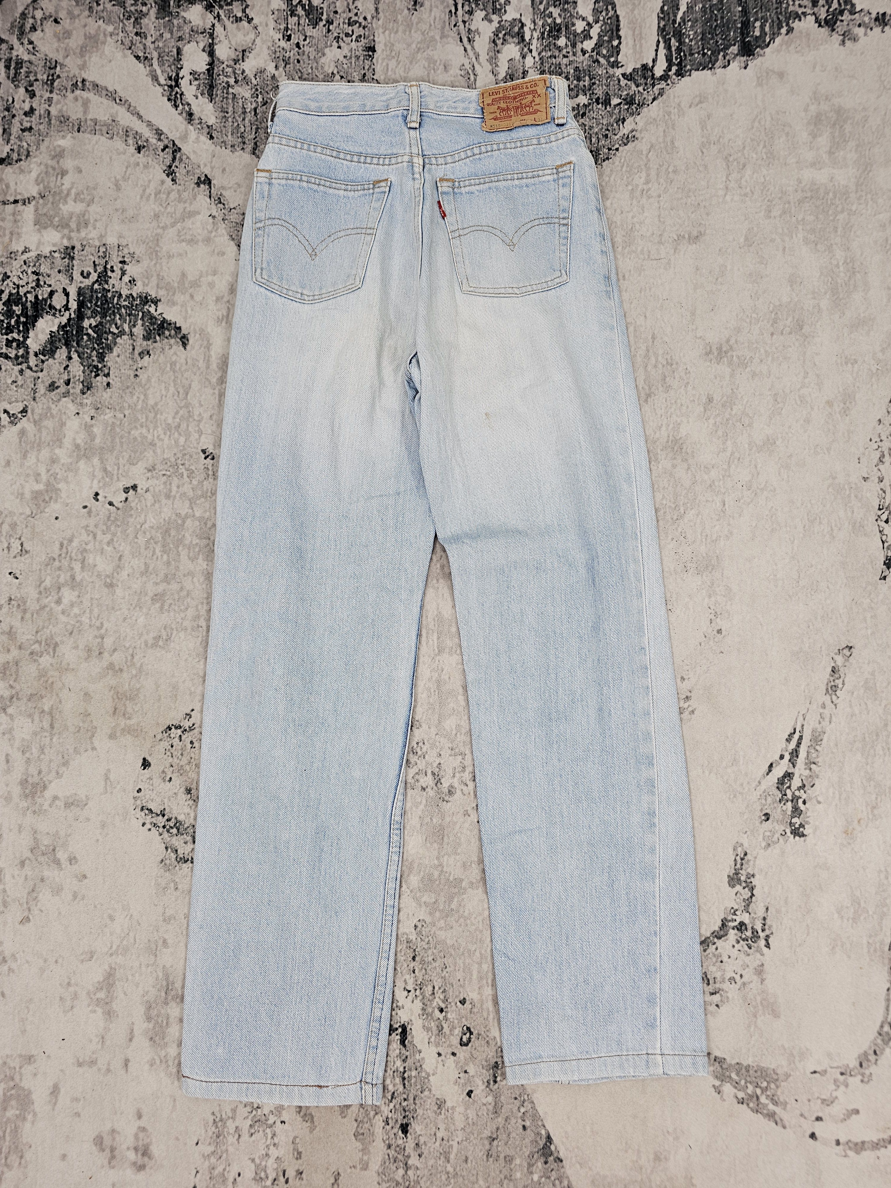 Levi's Vintage Clothing Vtg LEVIS W515 Sun Faded Light Blue High Rise Jeans L0548 Size 25" / US 0 / IT 36 - 2 Thumbnail