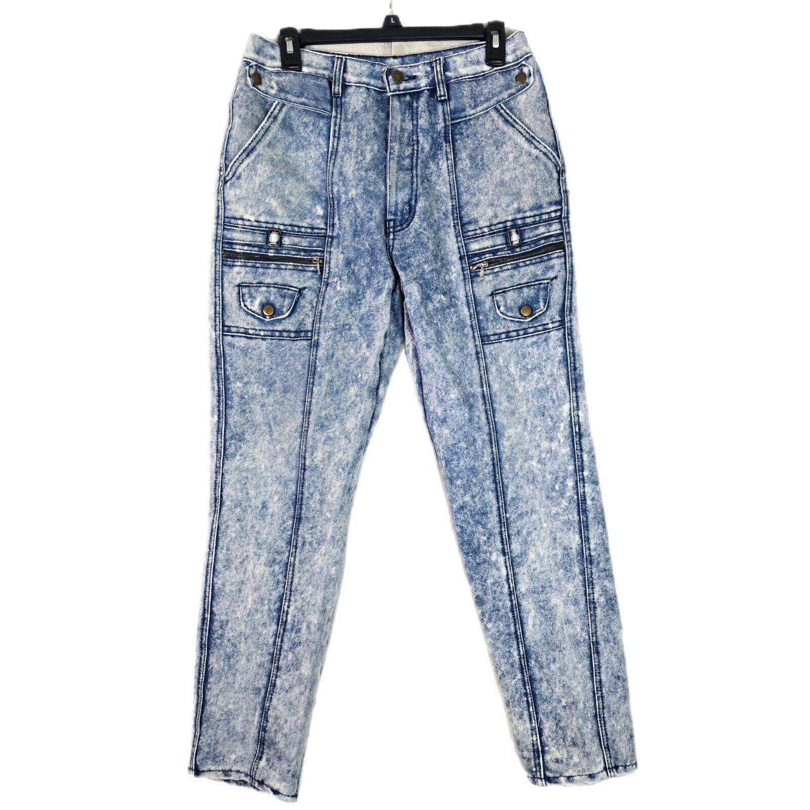 Vintage Vintage Roglins Acid Wash Blue Jeans Womens Size 33S (30x29) Size 30" / US 8 / IT 44 - 1 Thumbnail