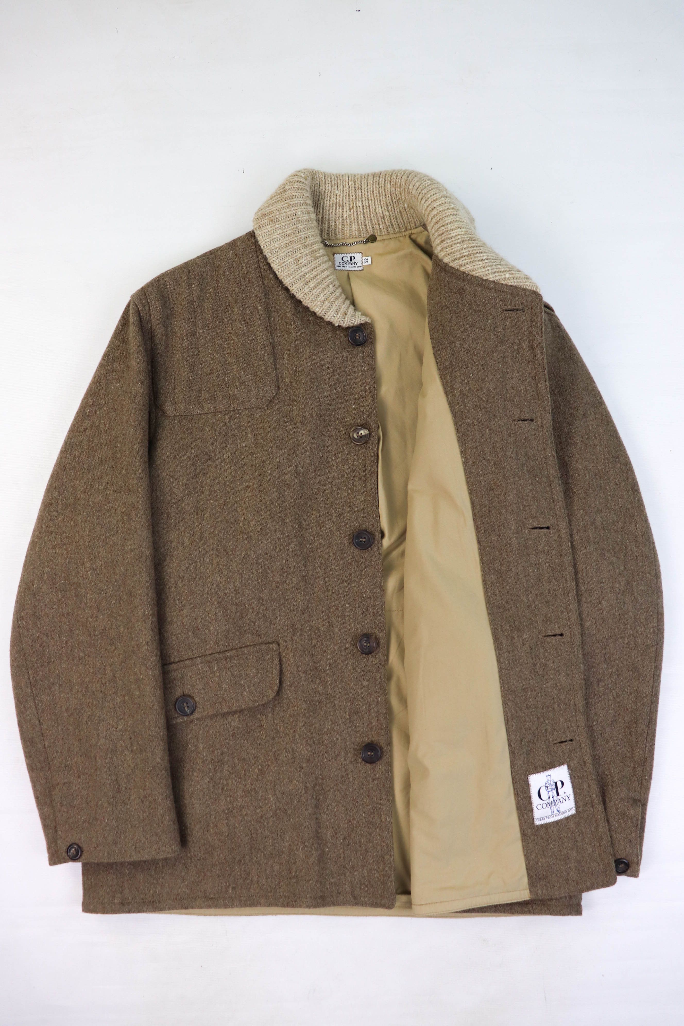C.P. Company C.P. Company Massimo Osti 90s Vintage 1993 Wool Hunting Coat Size US L / EU 52-54 / 3 - 3 Thumbnail