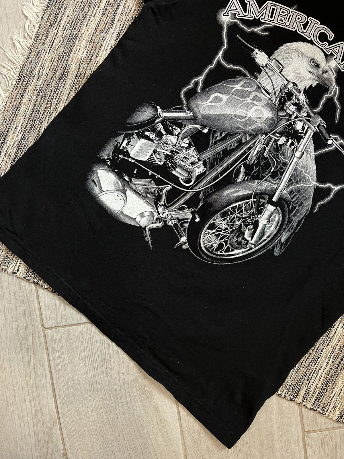 Harley Davidson × Vintage Vintage American Steel T shirt rock style short sleeves Size US L / EU 52-54 / 3 - 11 Thumbnail