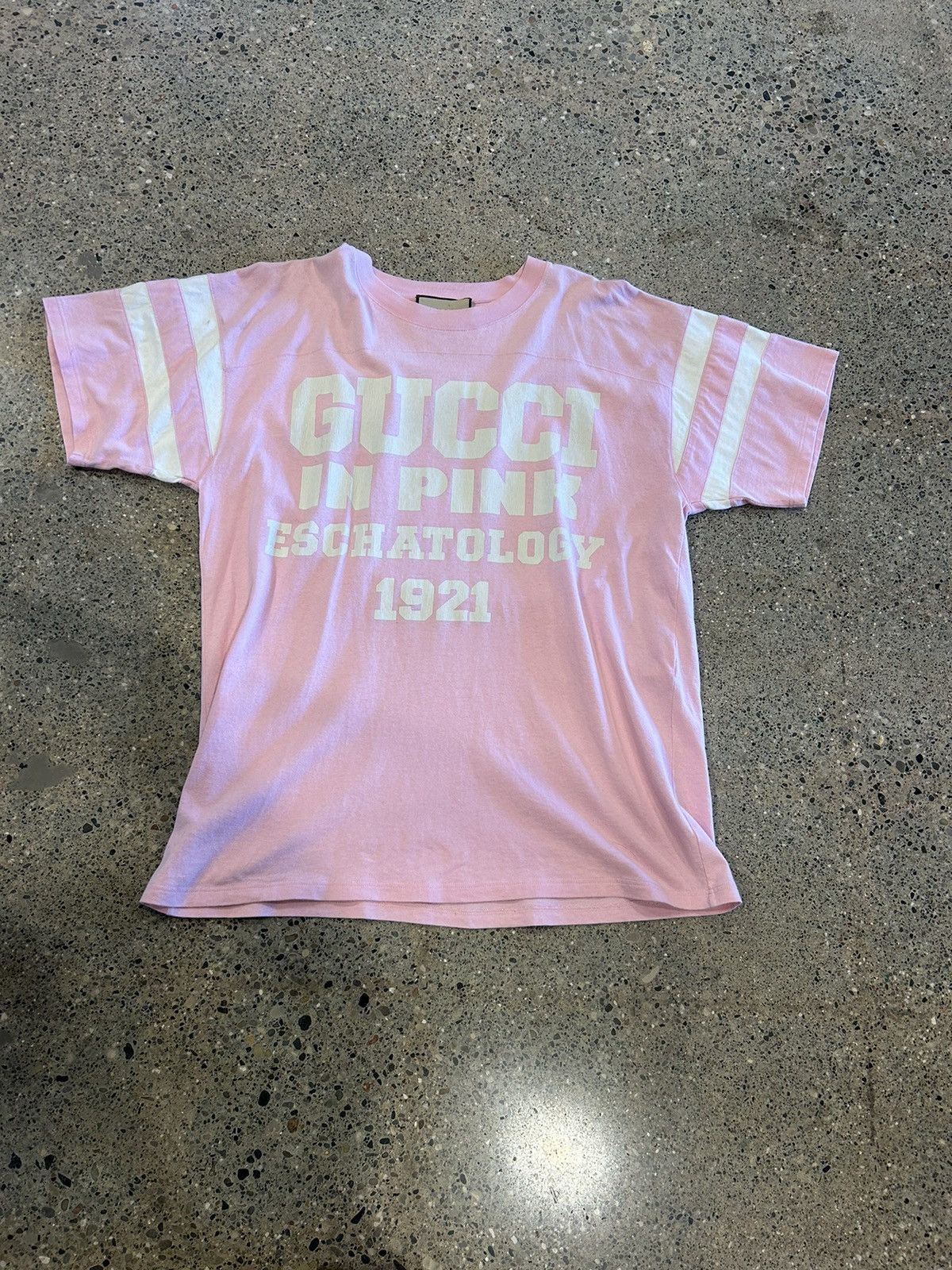 Pink gucci football shirt