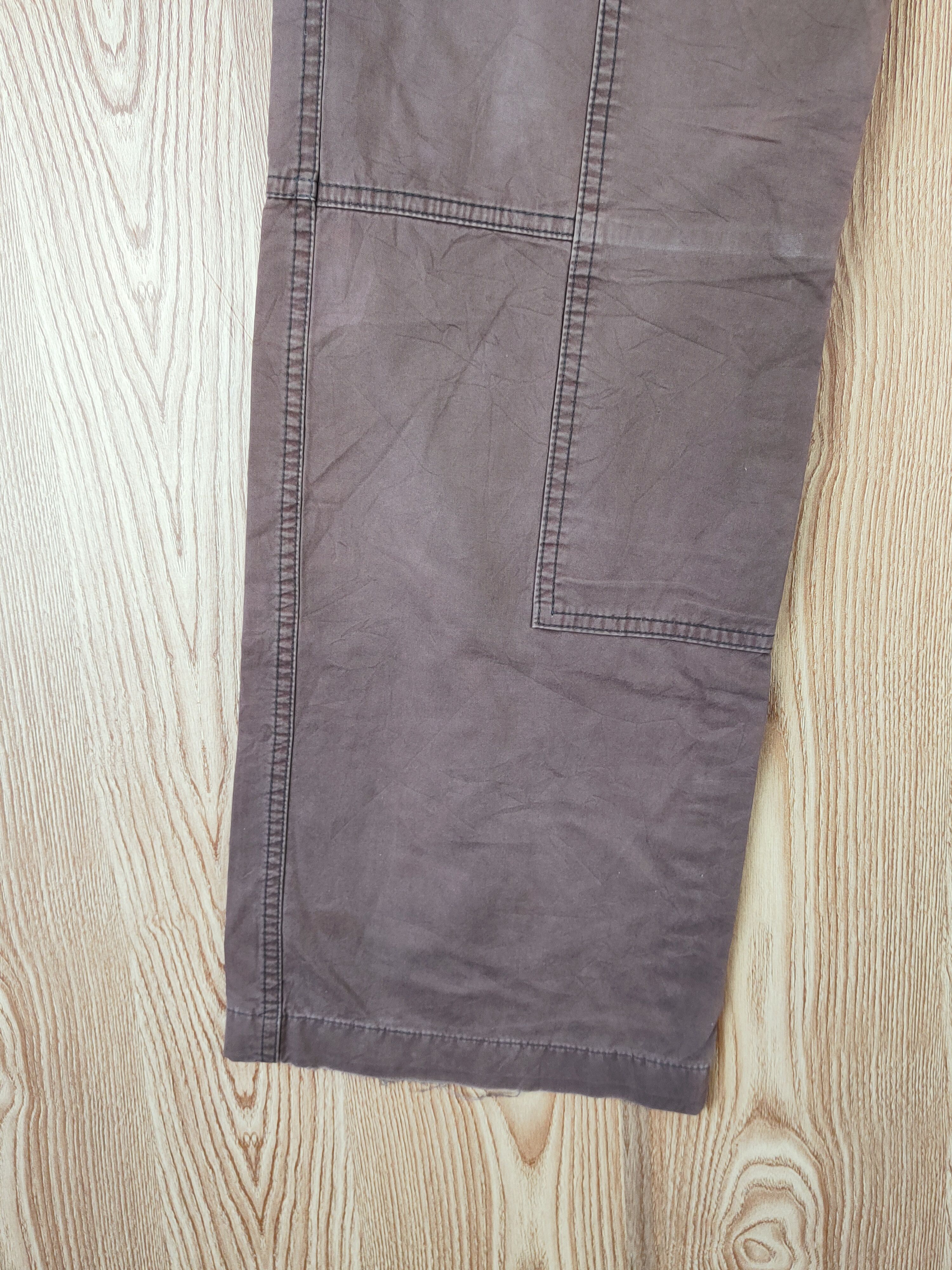 Japanese Brand Koolhaas Dark Brown Faded Multipocket Casual Pants #W460 Size US 31 - 4 Thumbnail