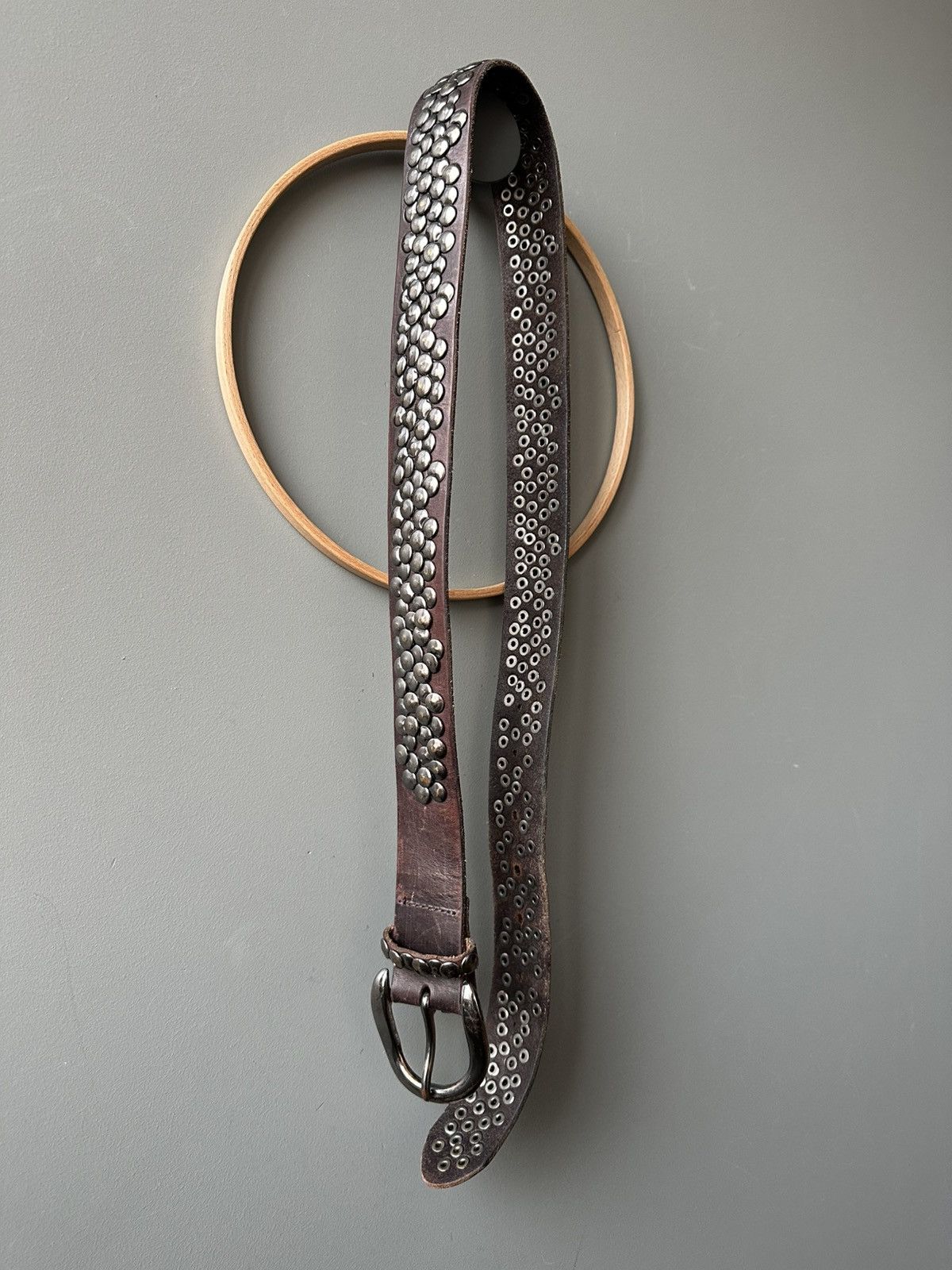 LIEBESKIND BERLIN Liebeskind Berlin Studded Leather Belt Size ONE SIZE - 4 Thumbnail
