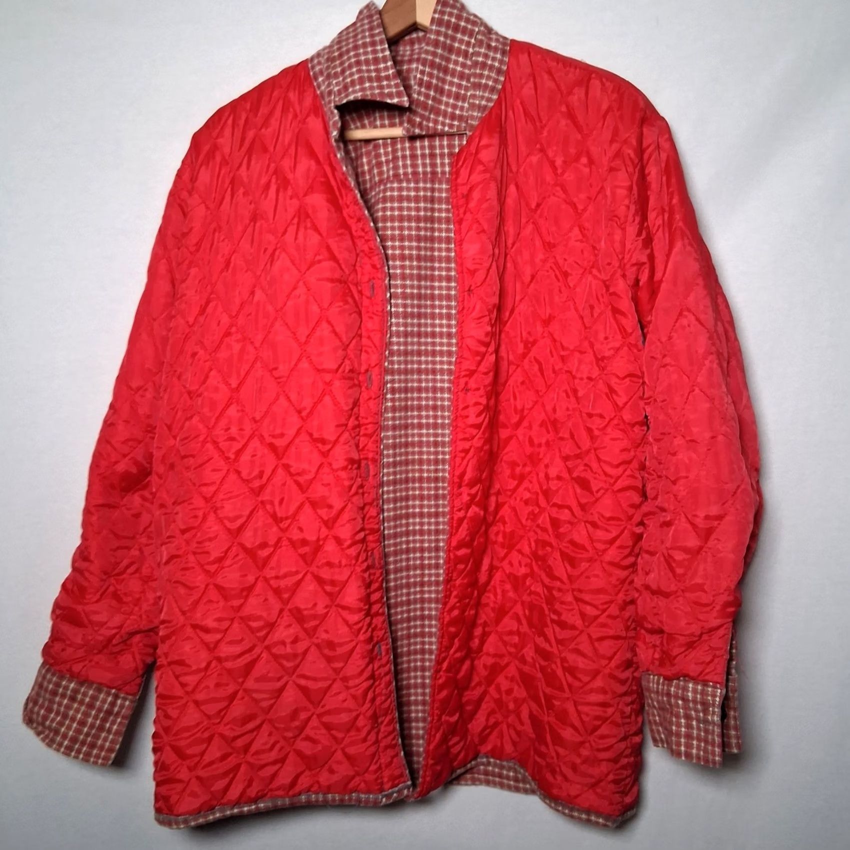 Vintage VINTAGE Aventura Red Plaid Quilted Shirt Jacket Men Medium Workwear Size US M / EU 48-50 / 2 - 4 Thumbnail