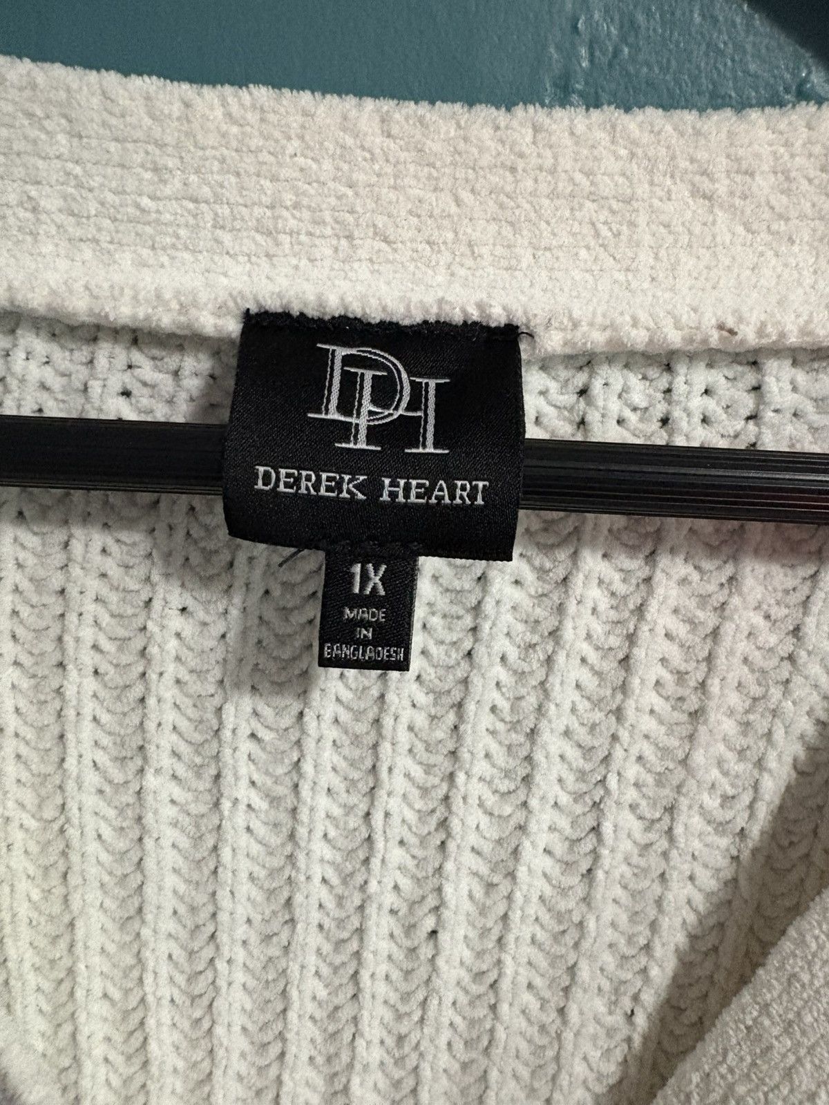 Other Derek Heart Women's Cardigan Cable-knit Crochet Sweater Size XL / US 12-14 / IT 48-50 - 2 Thumbnail