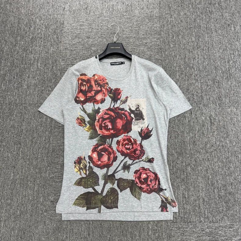 Dolce & Gabbana Dolce & Gabbana Floral Print Short Sleeve Size US S / EU 44-46 / 1 - 1 Thumbnail