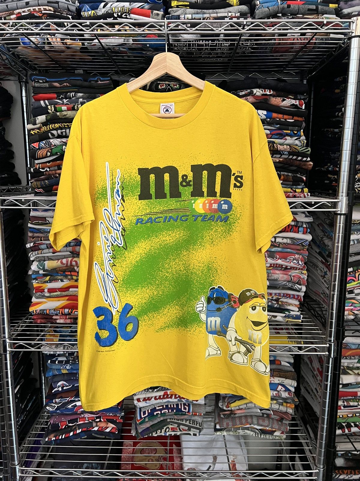 NASCAR 1999 Ernie Irvan M&M’s Racing AOP Tee 90s Size US L / EU 52-54 / 3 - 1 Thumbnail