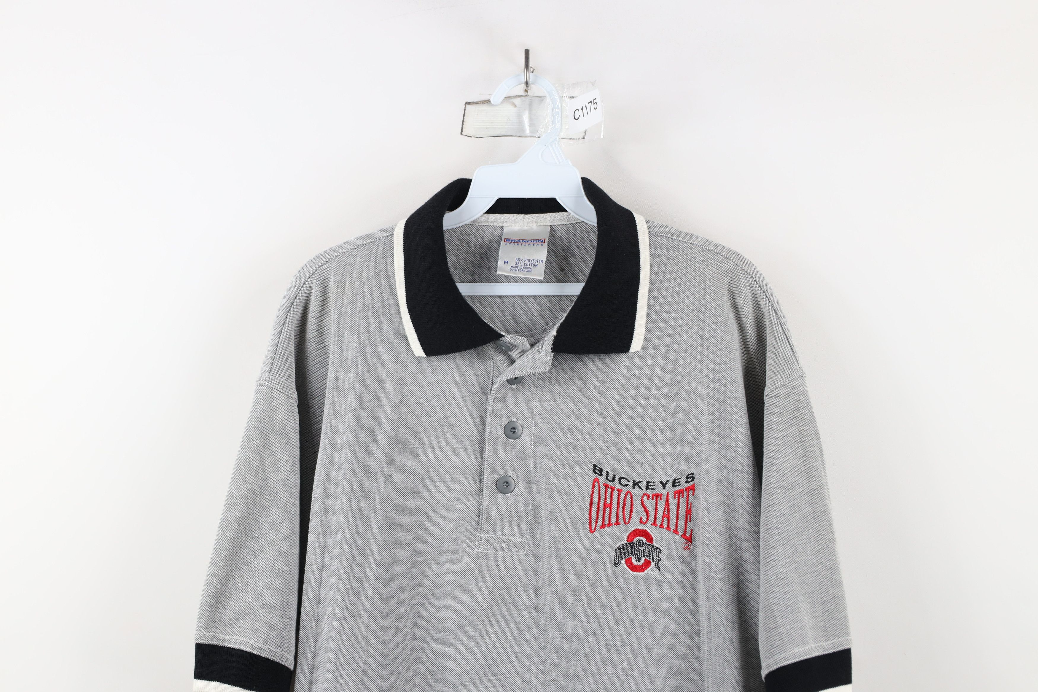Vintage Vintage 90s Spell Baggy Fit Ohio State University Polo Shirt Size US M / EU 48-50 / 2 - 2 Thumbnail