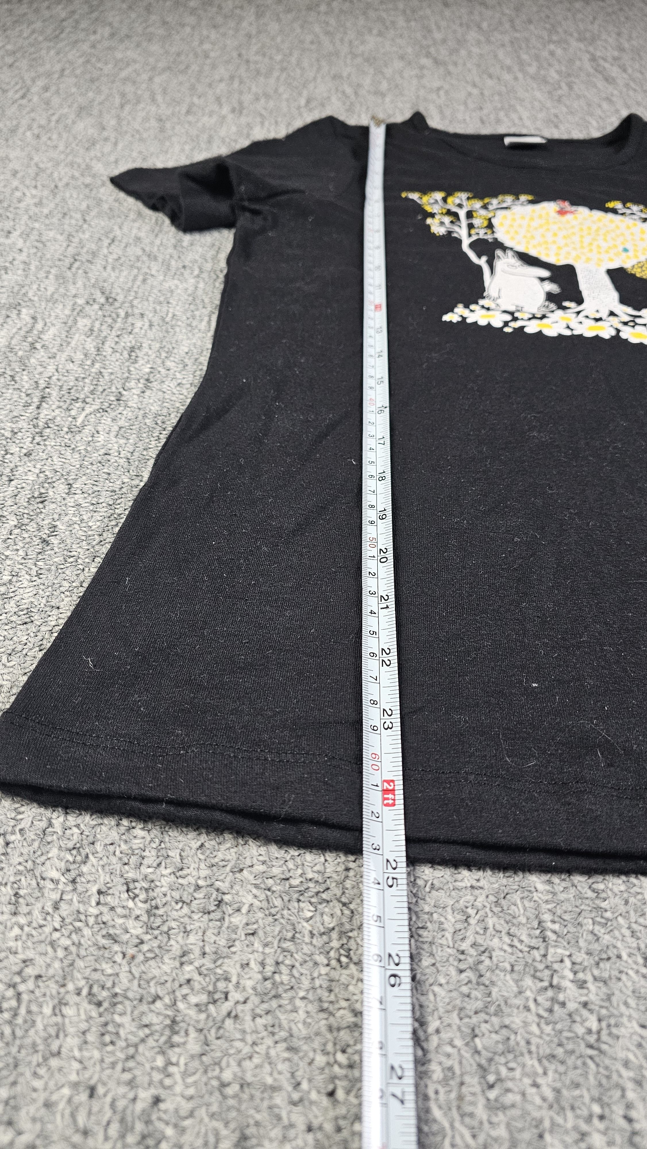 Other Moomin Moomintroll Graphic T-Shirt Black Cotton Crew Neck S Size S / US 4 / IT 40 - 9 Thumbnail
