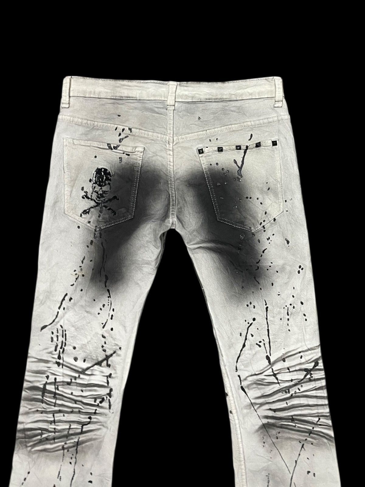 If Six Was Nine Flare K.U.I Punk Gothic Jeans Size US 34 / EU 50 - 7 Thumbnail