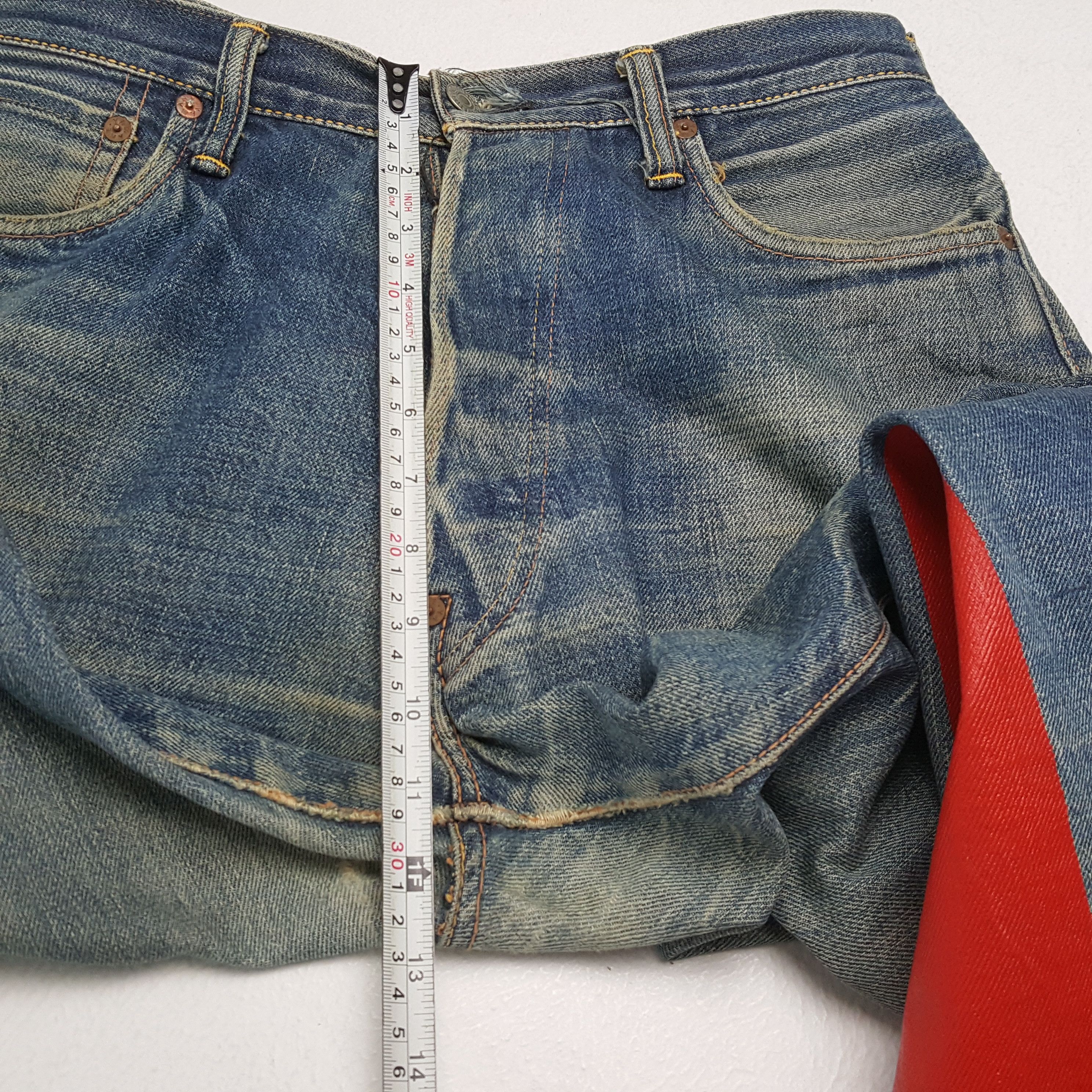 Evisu × Japanese Brand × Vintage Vintage EVISU Japanese Brand Daicock Custom Distressed Jeans Size US 31 - 8 Thumbnail
