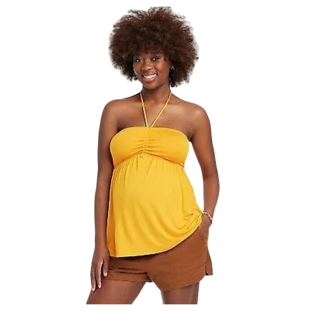Other Isabel Maternity - Babydoll Maternity Tank Top - Orange - La Size L / US 10 / IT 46 - 1 Thumbnail