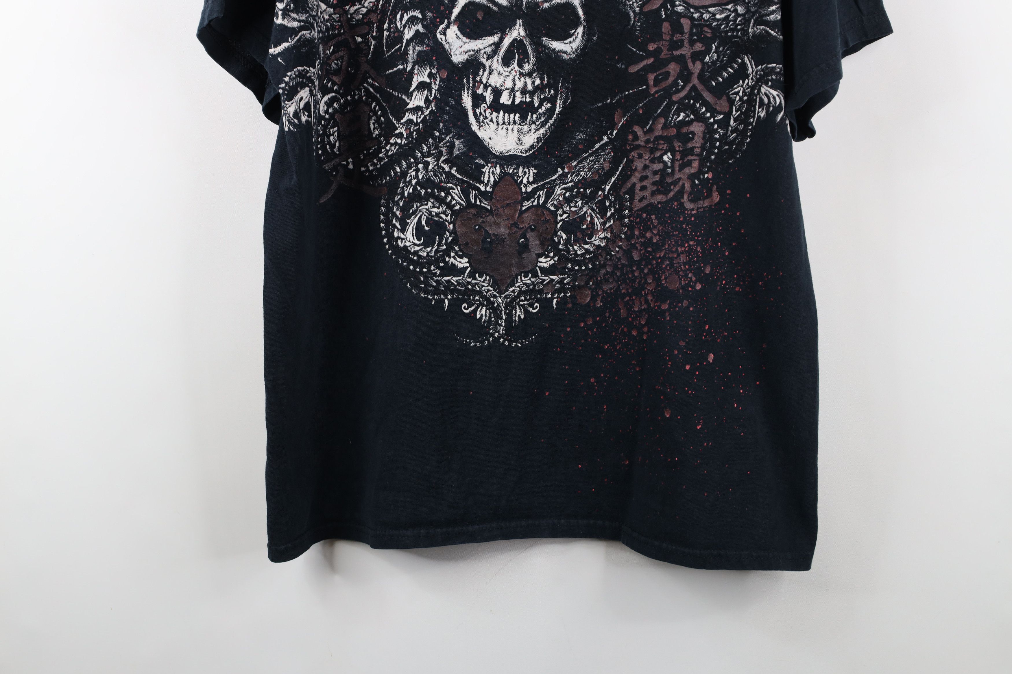 Vintage Vintage Y2K Streetwear UFC MMA Fighting Skull Dragon T-Shirt Size US L / EU 52-54 / 3 - 3 Thumbnail