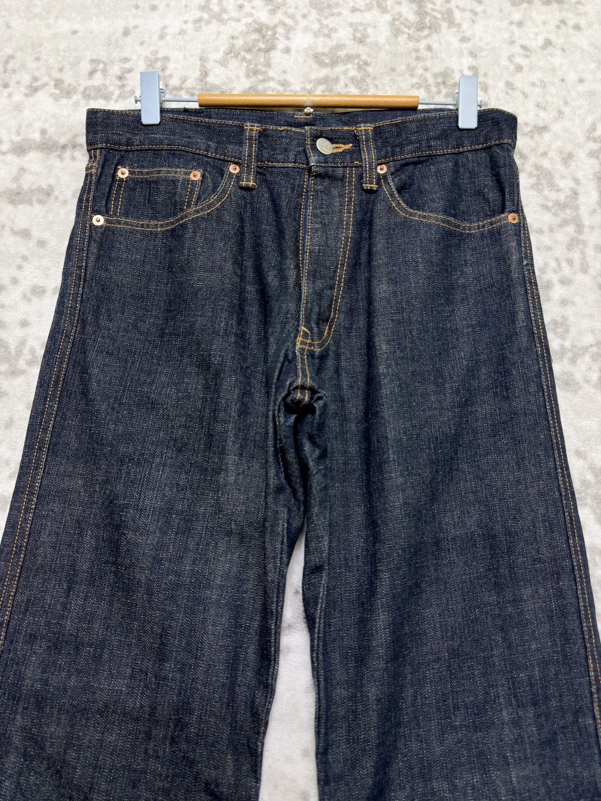 Karakuri Tamashii Juvenile Delinquent Wagara Kimono Panel Straight Denim Jeans Size US 30 / EU 46 - 3 Thumbnail
