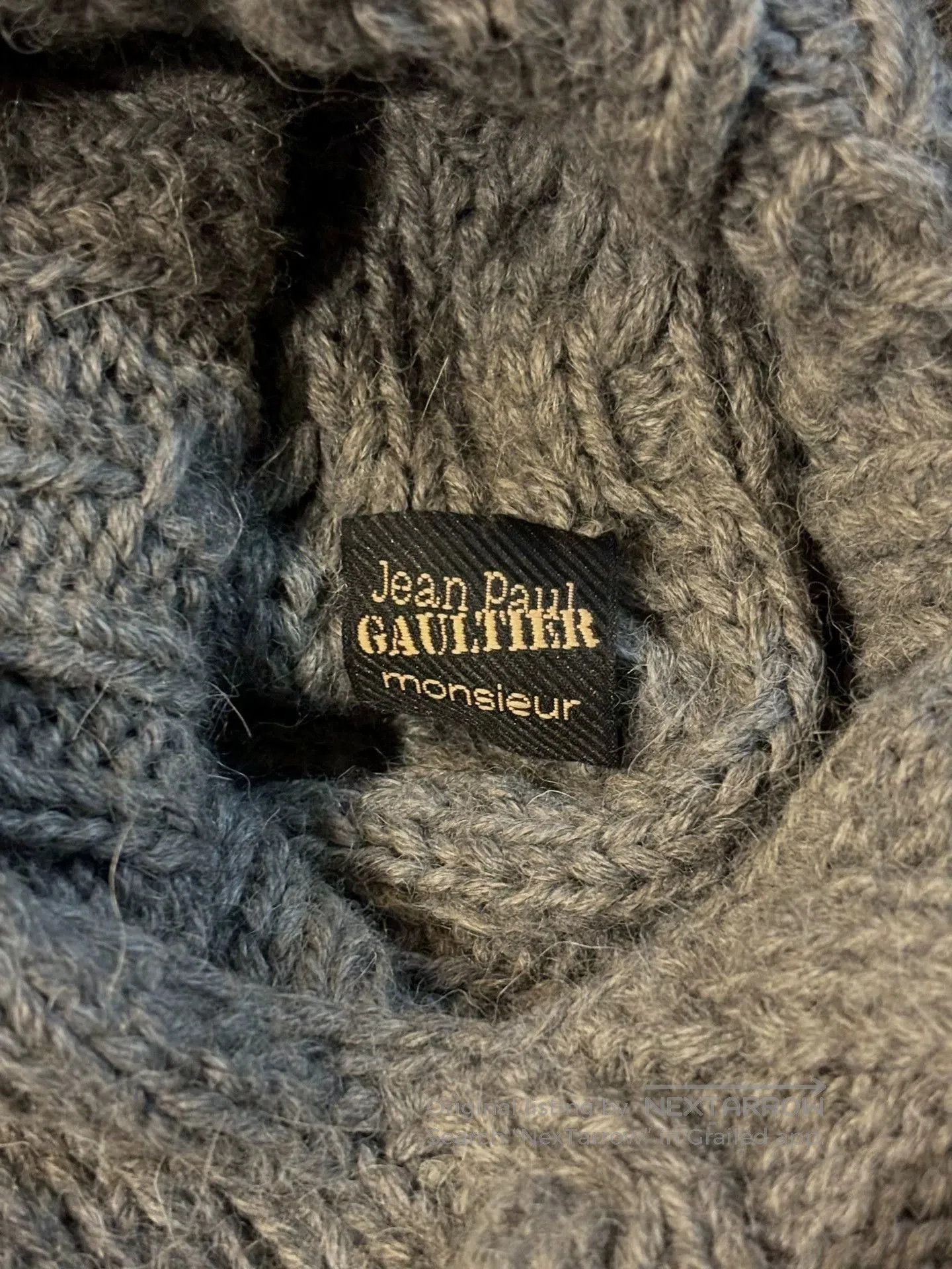 Jean Paul Gaultier Gray Cable. Size US M / EU 48-50 / 2 - 6 Thumbnail