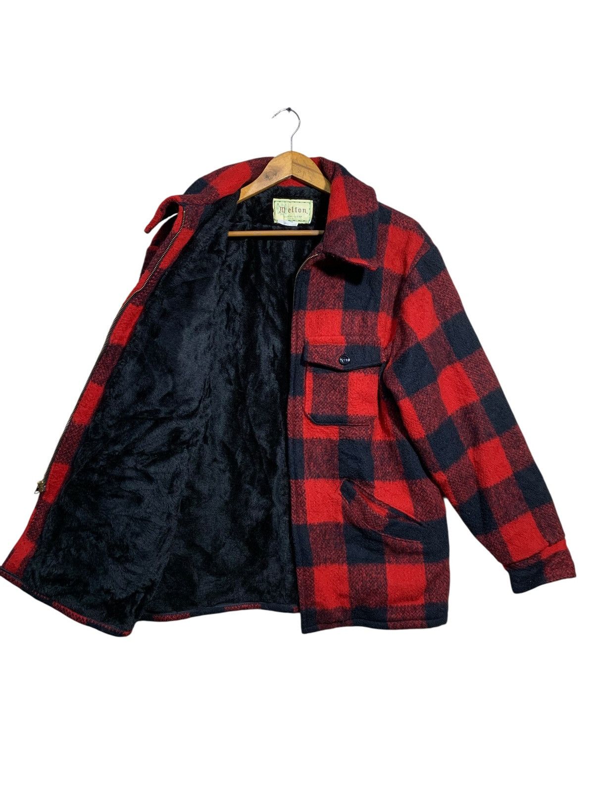 Vintage 🔥VTG MELTON USA PLAID TARTANS MACKINAW JACKETS Size US L / EU 52-54 / 3 - 8 Thumbnail