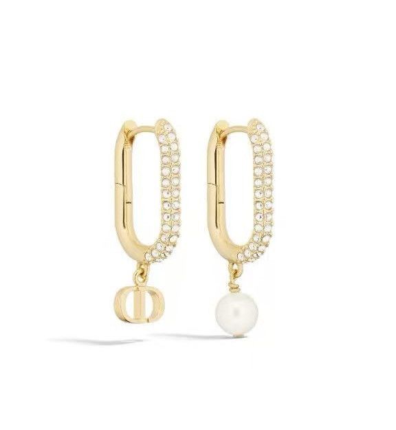 Dior Dior D-Fusion Earrings Gold Finish Metal Size ONE SIZE - 1 Thumbnail