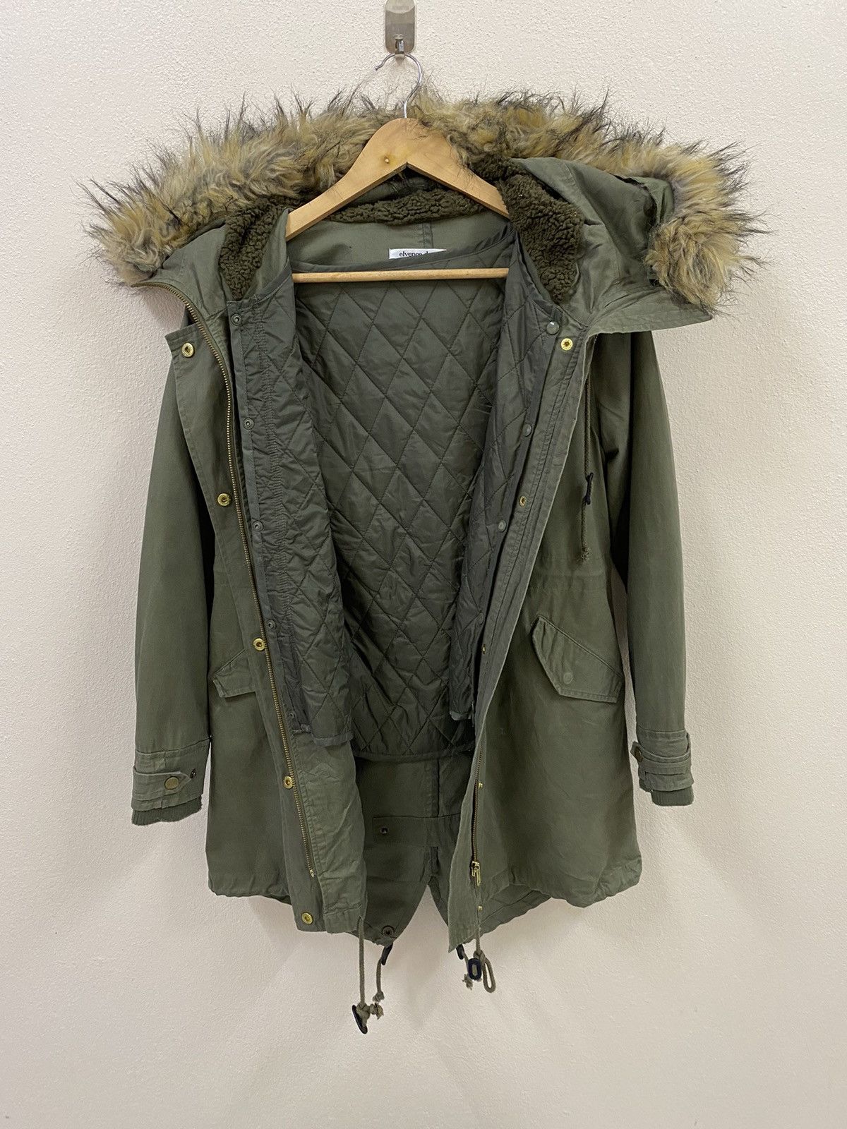 Japanese Brand × Vintage Elvence - Deux Parka Fur Jacket Size US M / EU 48-50 / 2 - 5 Thumbnail