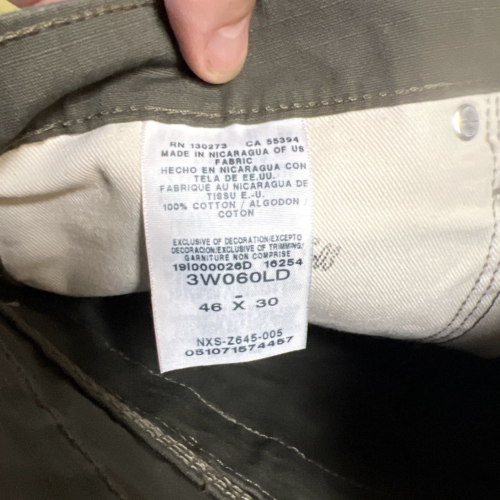 Wrangler VINTAGE is not applicable; Title should be: Wrangler RIGGS Workwear Pants Cargo Loden 46x30 NWT RipStop 100% Cotton Relaxed Straight Workwear Men Size US 30 / EU 46 - 6 Thumbnail