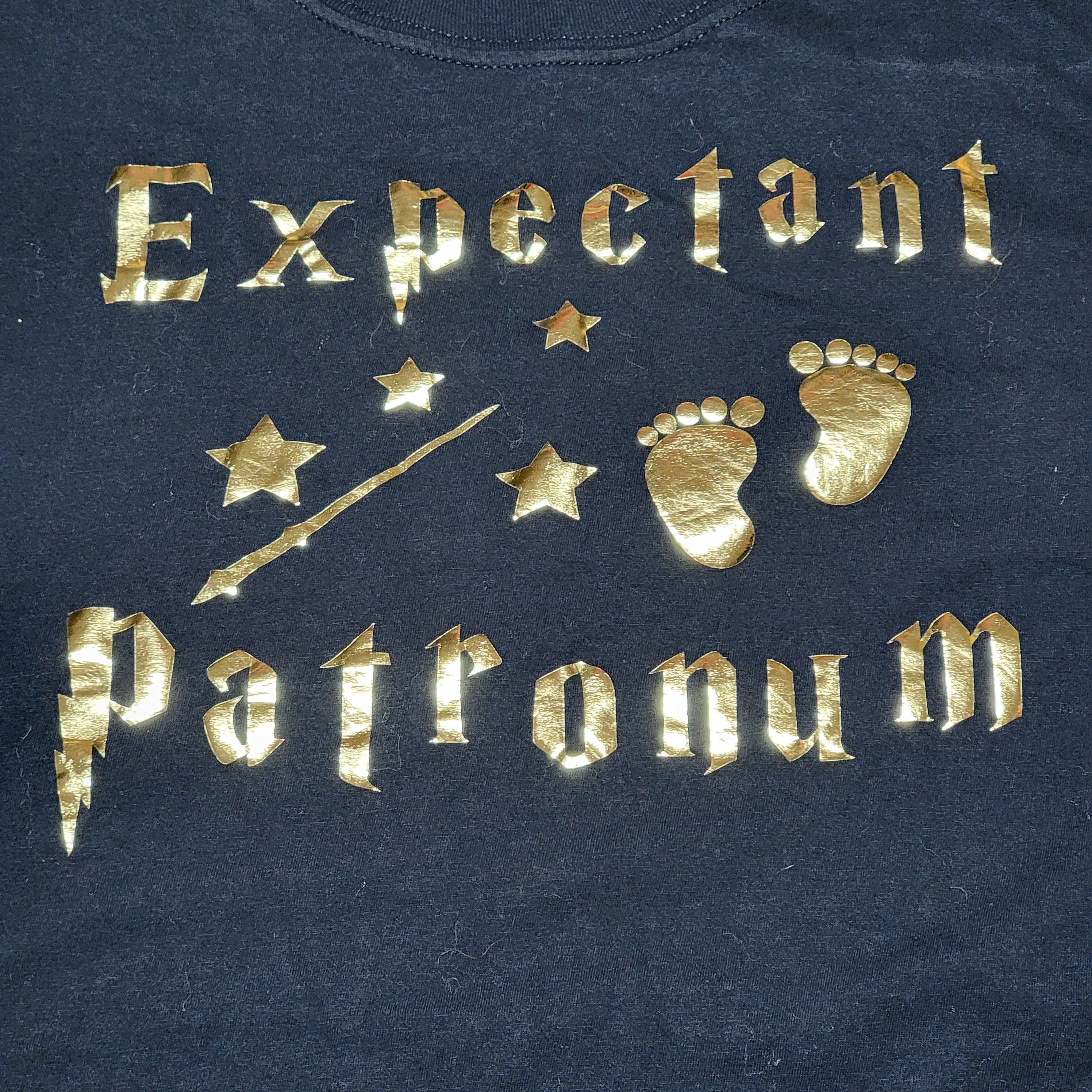 Gildan Gildan SS Black Tee "Expectant Patronum" - Size Large Size L / US 10 / IT 46 - 2 Thumbnail