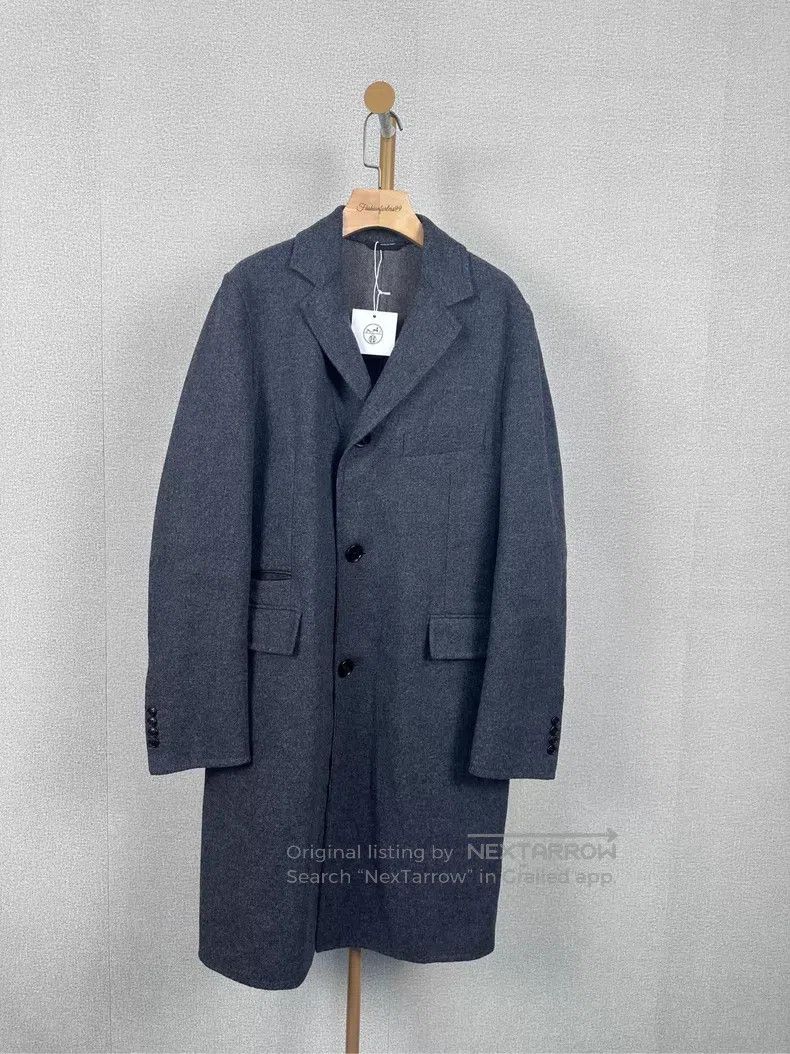Hermes Hermes Gray Long Wool Coat Size US M / EU 48-50 / 2 - 1 Thumbnail