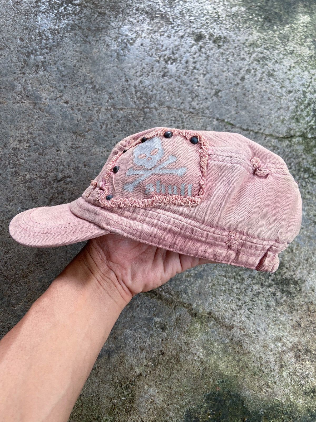 Japanese Brand JAPANESE SKULL DISTRESSED COMMANDO CAPS Size ONE SIZE - 6 Thumbnail