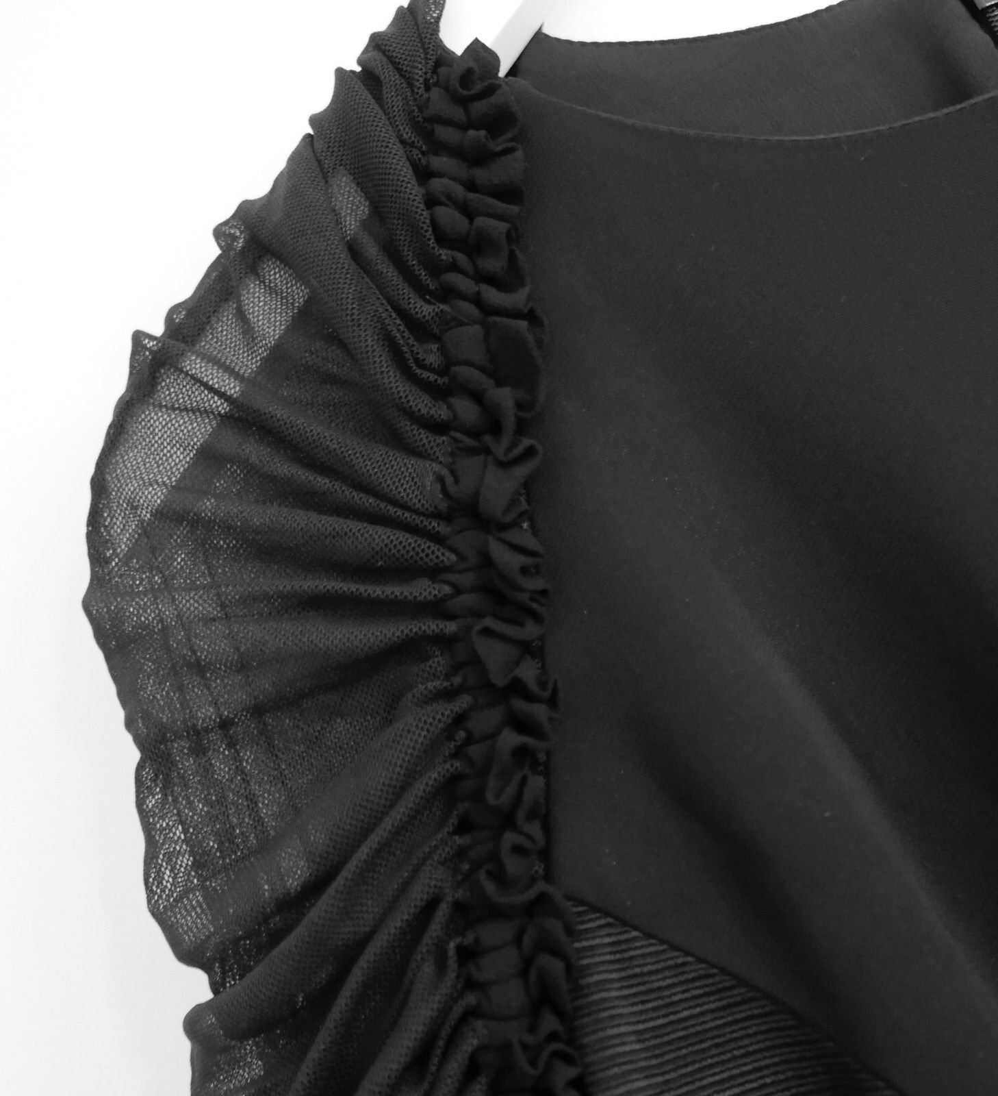 Versace Versace Resort 2017 Black Tulle Sleeve Dress Size S / US 4 / IT 40 - 5 Thumbnail