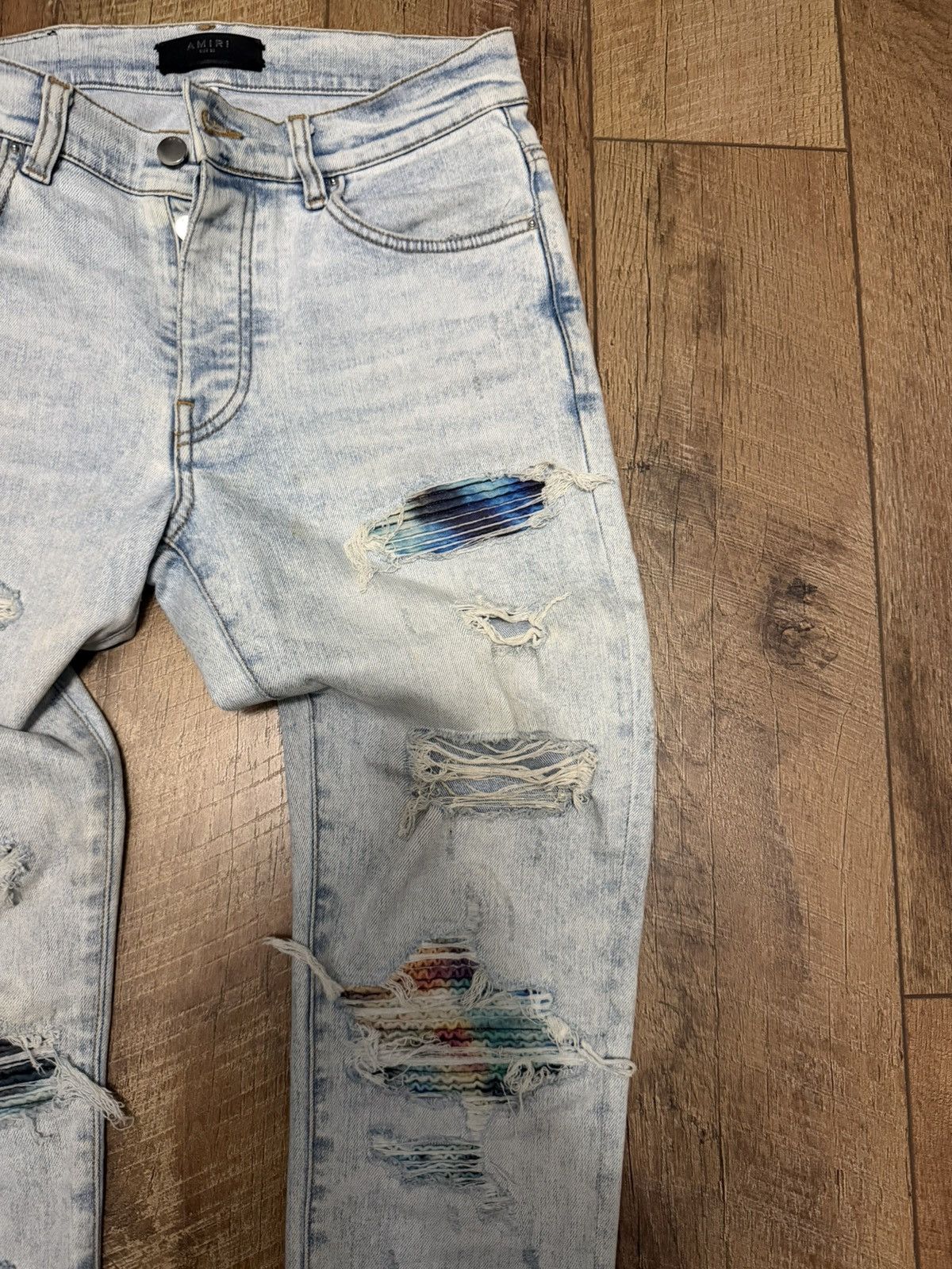 Amiri amiri tie dye mx1 skinny jeans rainbow Size US 30 / EU 46 - 2 Thumbnail