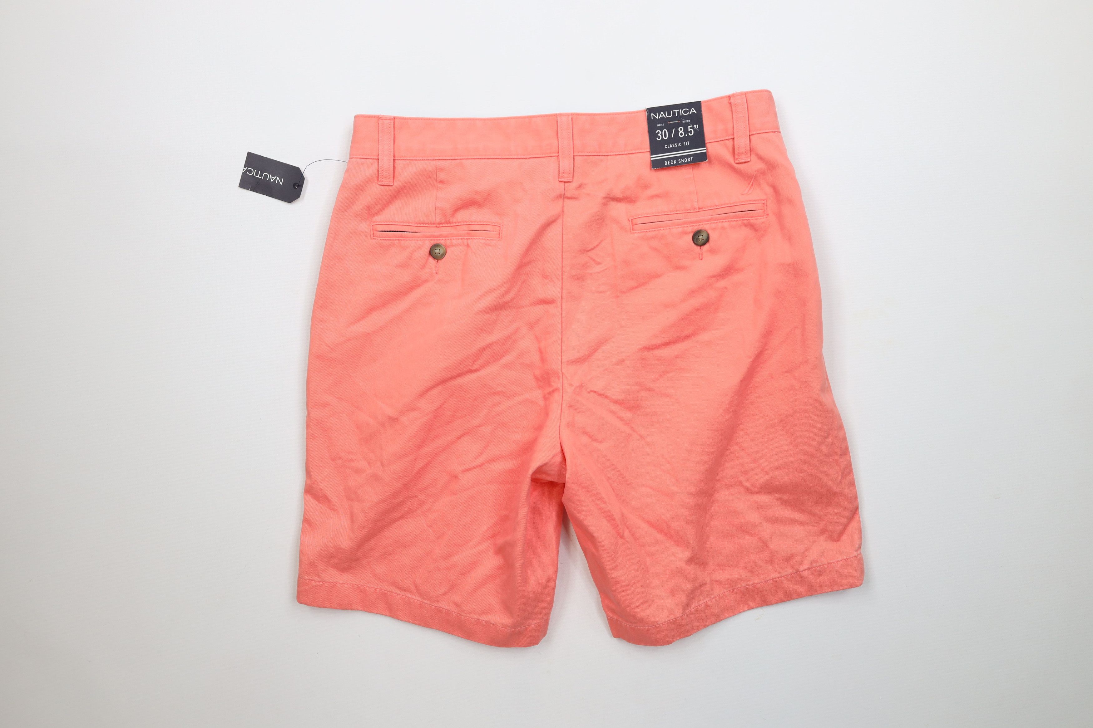 Nautica × Vintage Deadstock Vintage Nautica Sailing Chino Shorts Pink Cotton Size US 30 / EU 46 - 9 Thumbnail