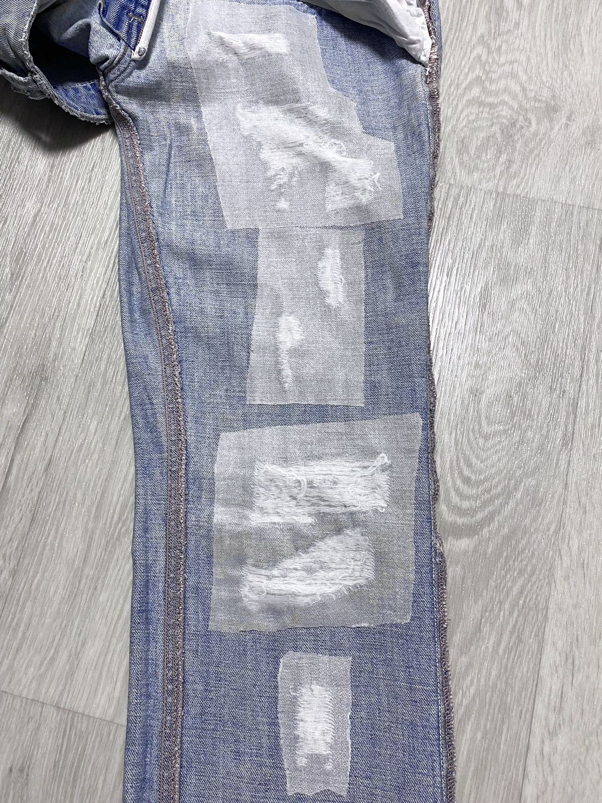 Other J’s Exte Washed Blue Distressed Torn Jeans Denim Size 27" / US 4 / IT 40 - 23 Thumbnail