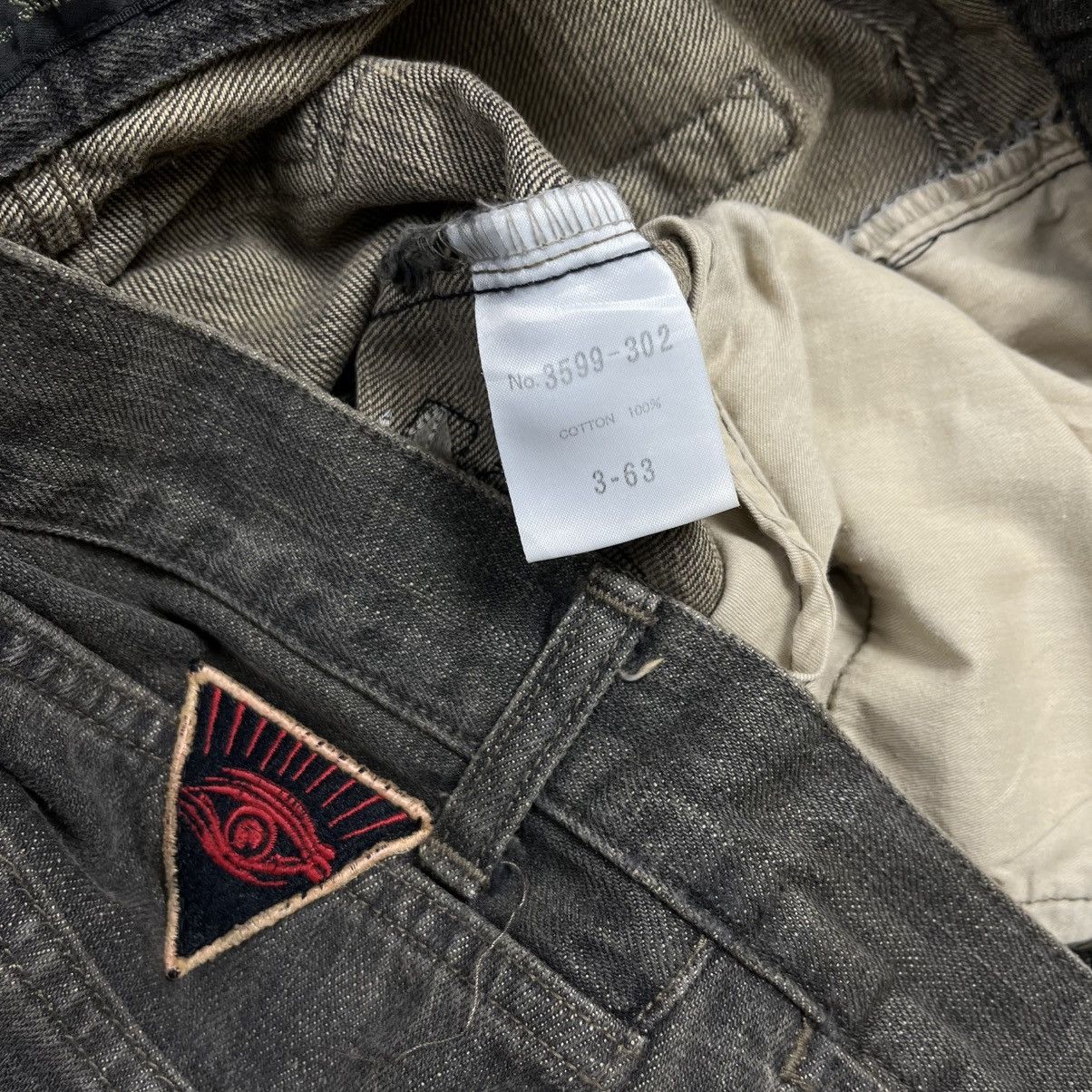If Six Was Nine 2000s Schlussel - Mudwash Patchwork Flared Denim Size US 30 / EU 46 - 8 Thumbnail