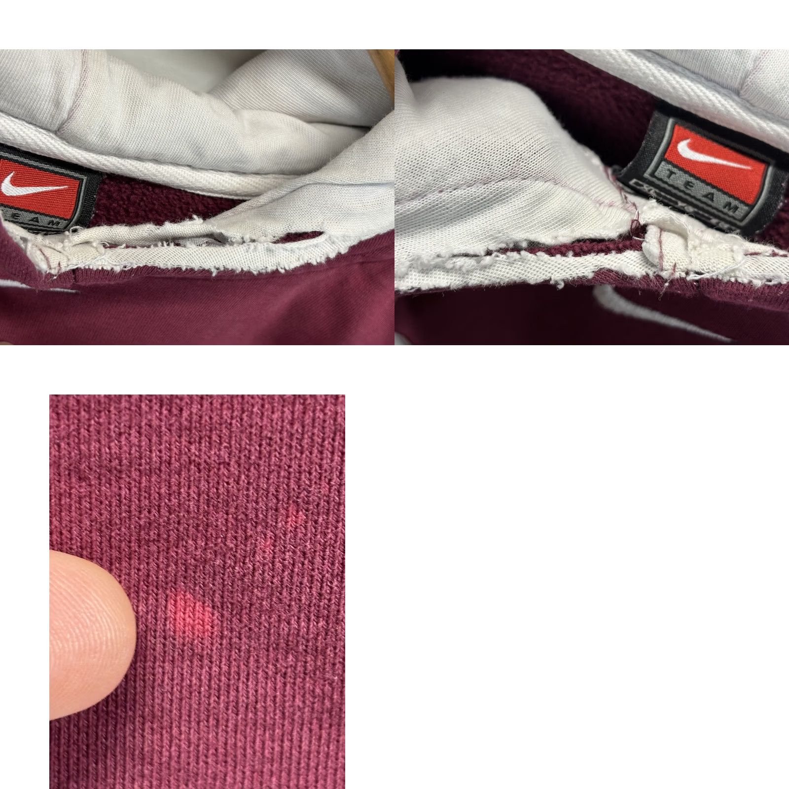 Nike VINTAGE Nike Mississippi State Hoodie Sweatshirt Men’s XL Maroon Y2K College Sports Pullover Raised Letter Size US XL / EU 56 / 4 - 8 Thumbnail