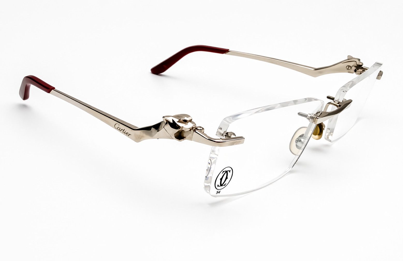 Cartier Authentic Cartier Silver Panthere Glasses CT02810 Size ONE SIZE - 6 Thumbnail